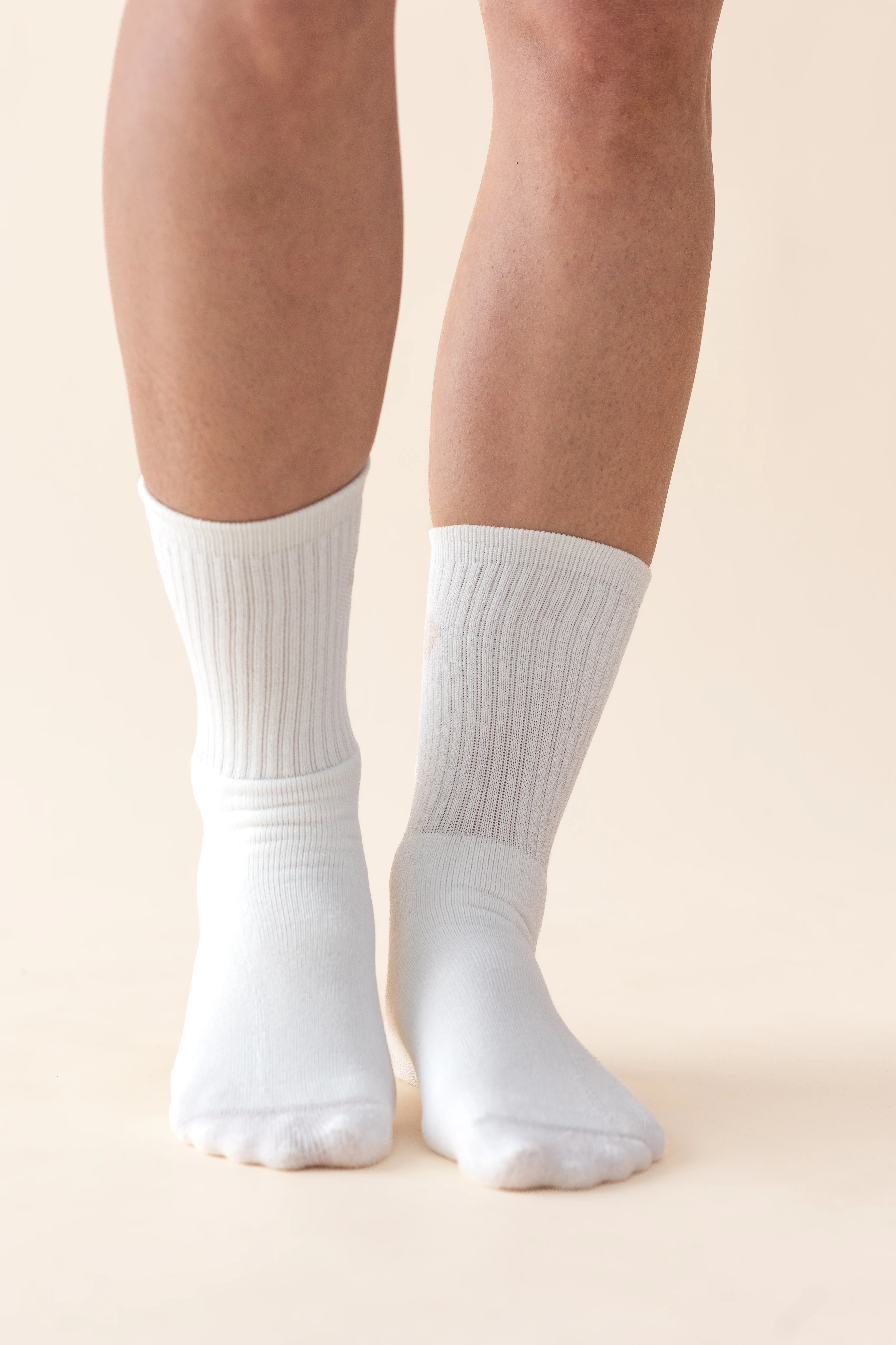 Adult Crew Socks in Cloud - Image 3