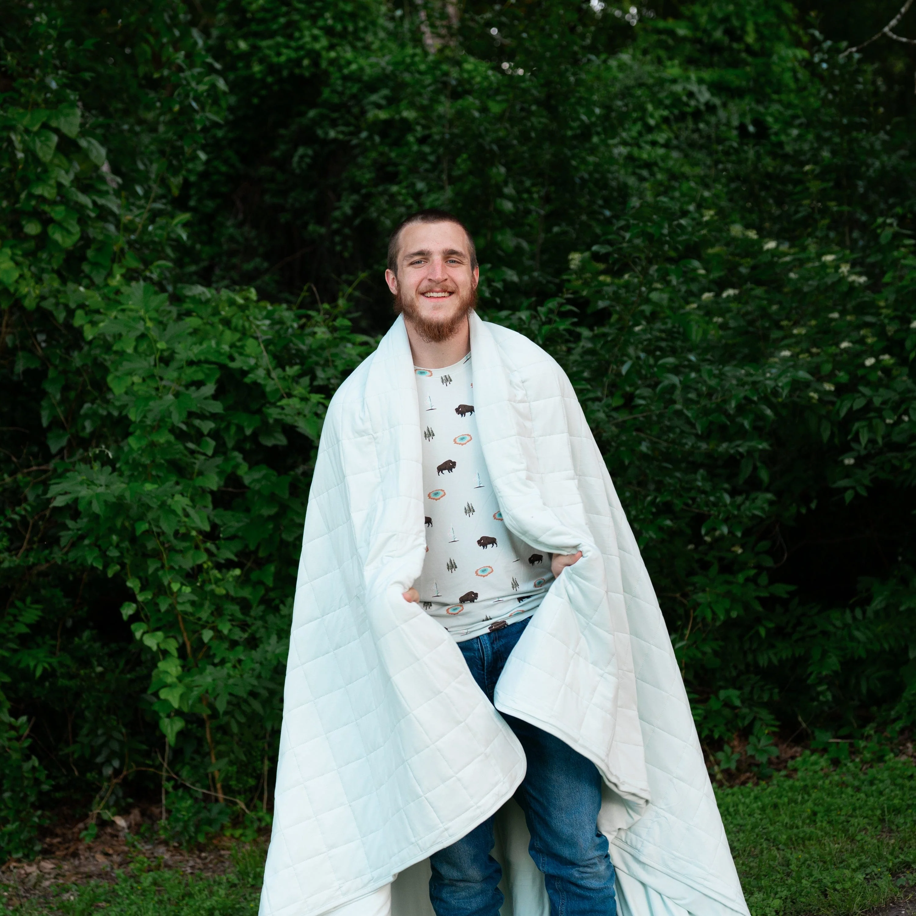 Adult Quilted Blanket in Dew 2.5 - Image 3