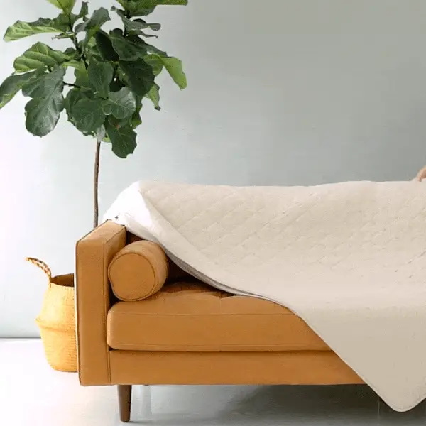 Adult Quilted Blanket in Oat 2.5 - Image 4