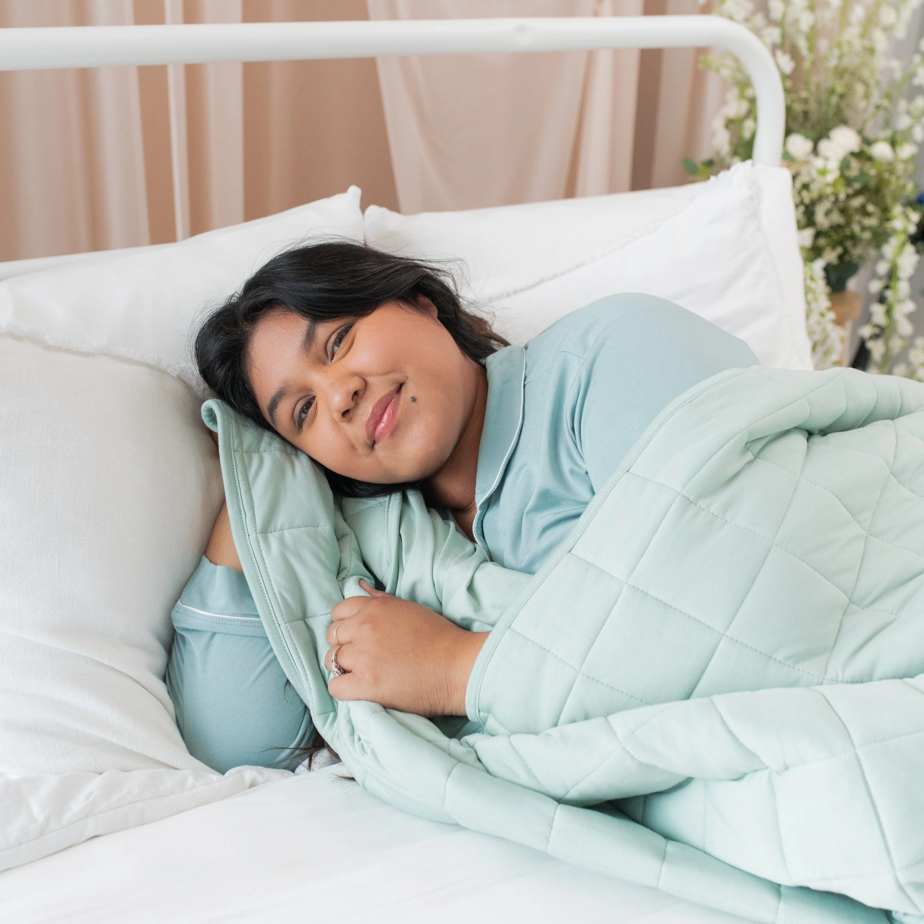 Adult Quilted Blanket in Sage 3.5 - Image 3