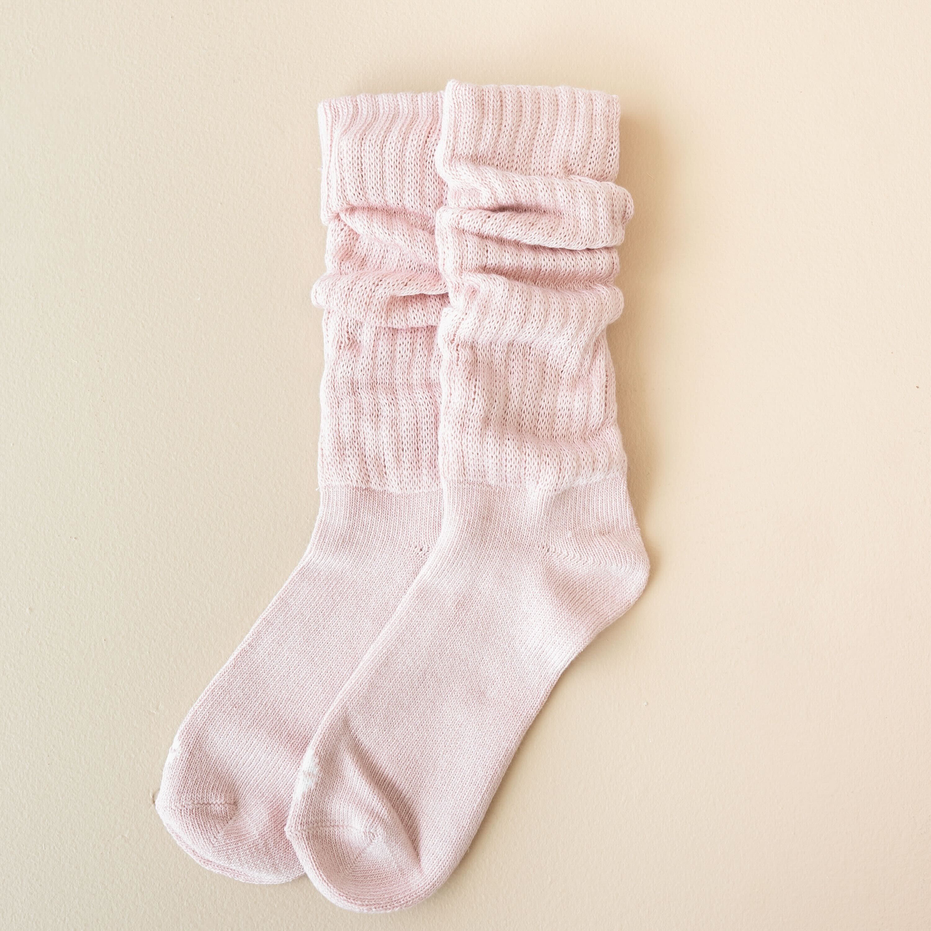 Adult Scrunch Socks in Blush - Image 2