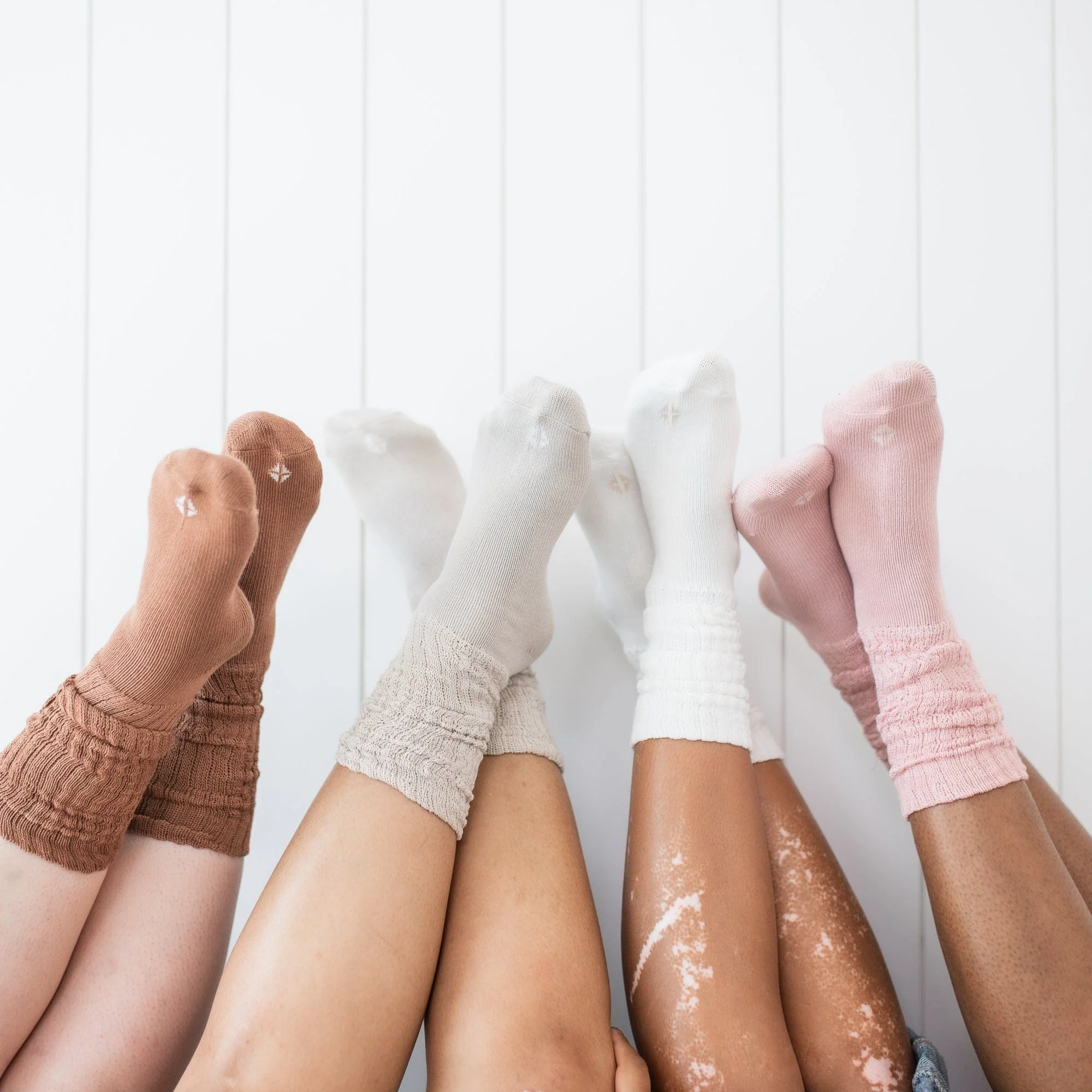 Adult Scrunch Socks in Oat - Image 3