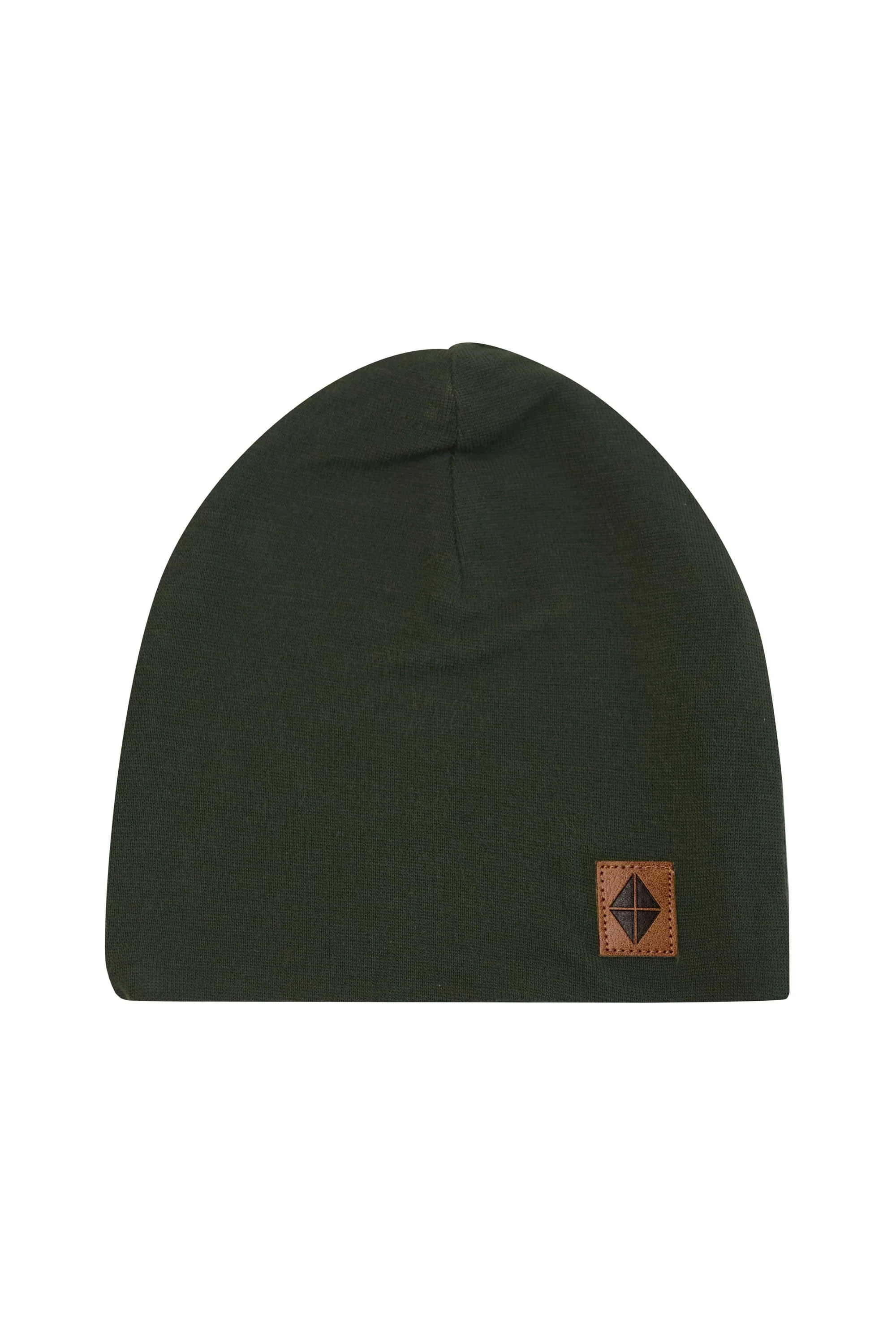 Bamboo Jersey Beanie in Fir - Image 2