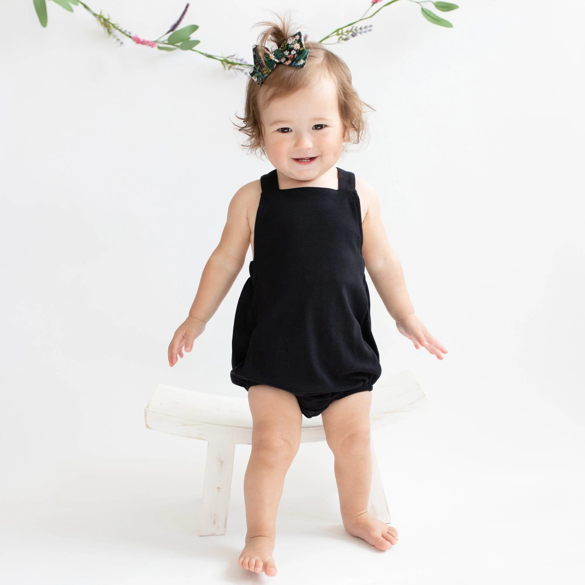 Bamboo Jersey Bubble Overall in Midnight - Image 3