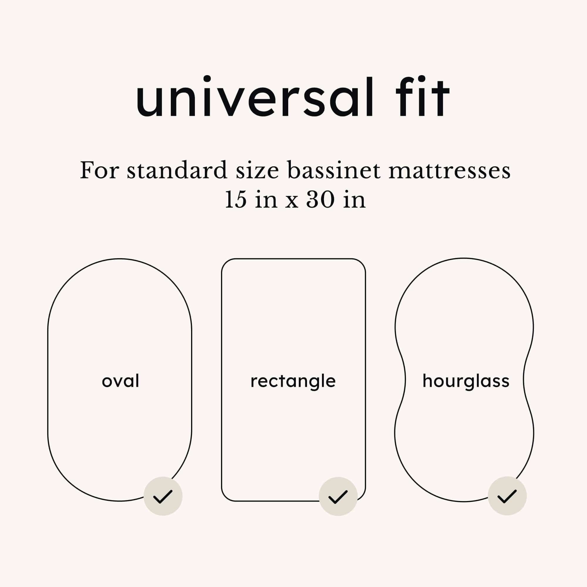 Oval Bassinet Sheet in Blush - Image 3