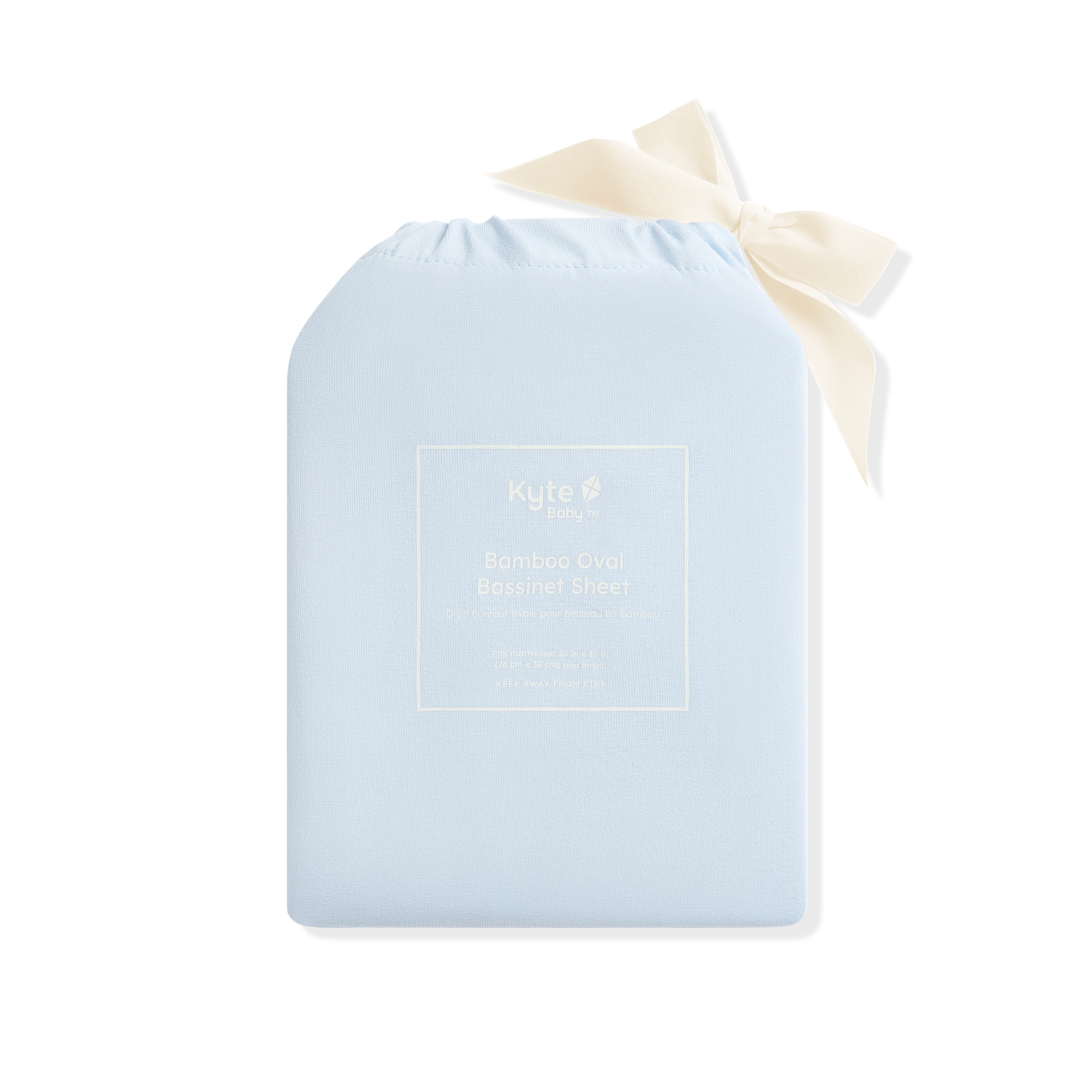 Oval Bassinet Sheet in Breeze - Image 2