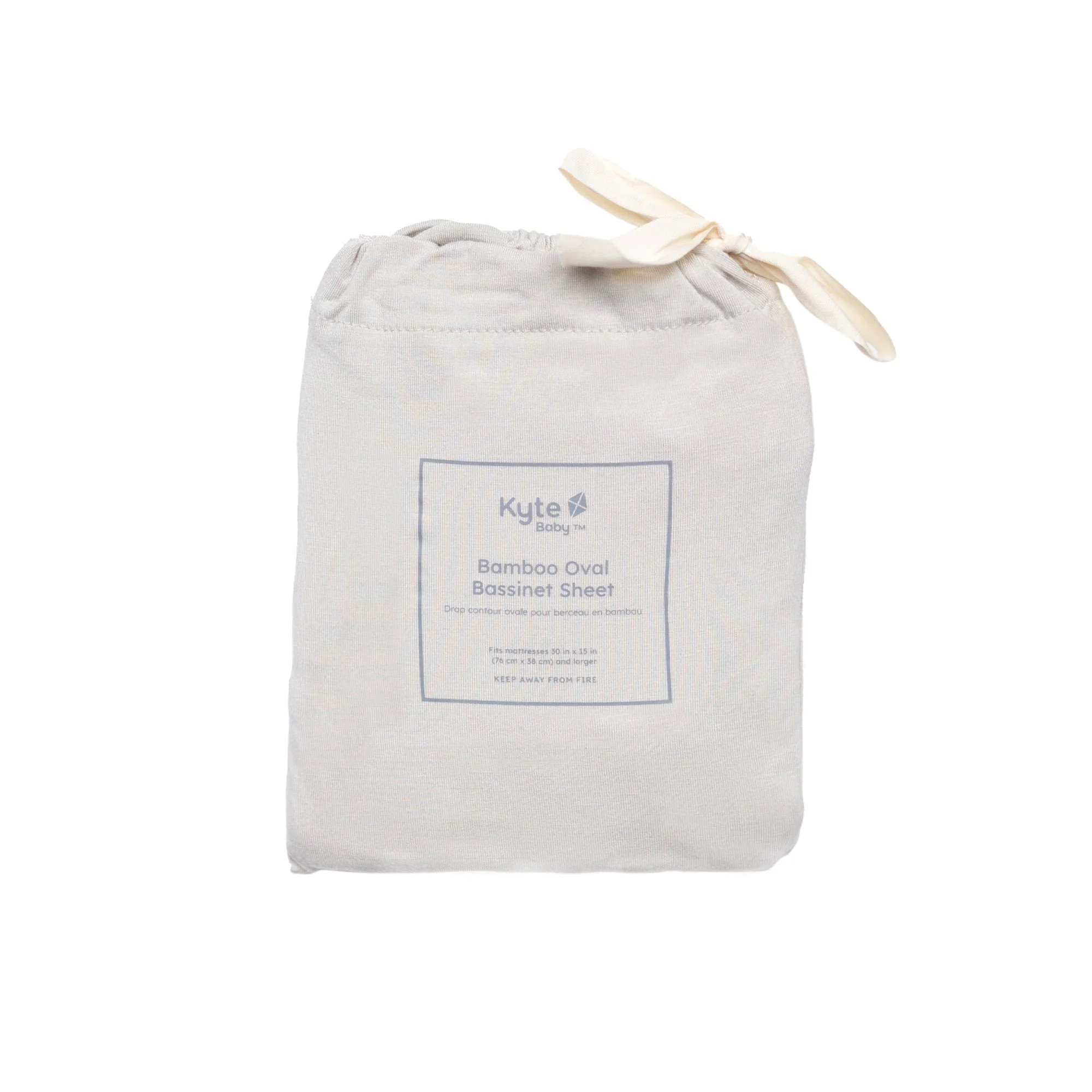 Oval Bassinet Sheet in Oat - Image 4