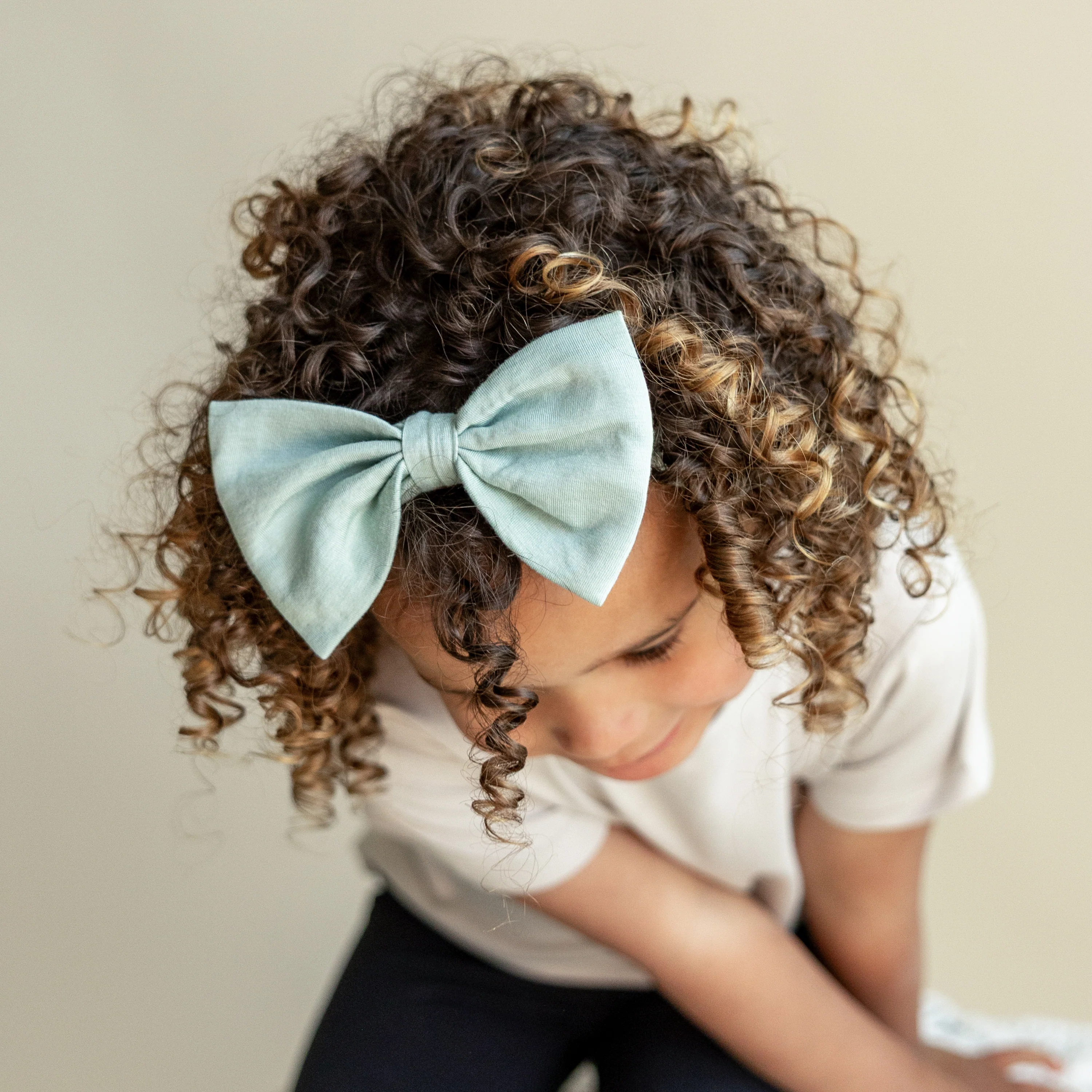 Bow Headband in Sage - Image 3