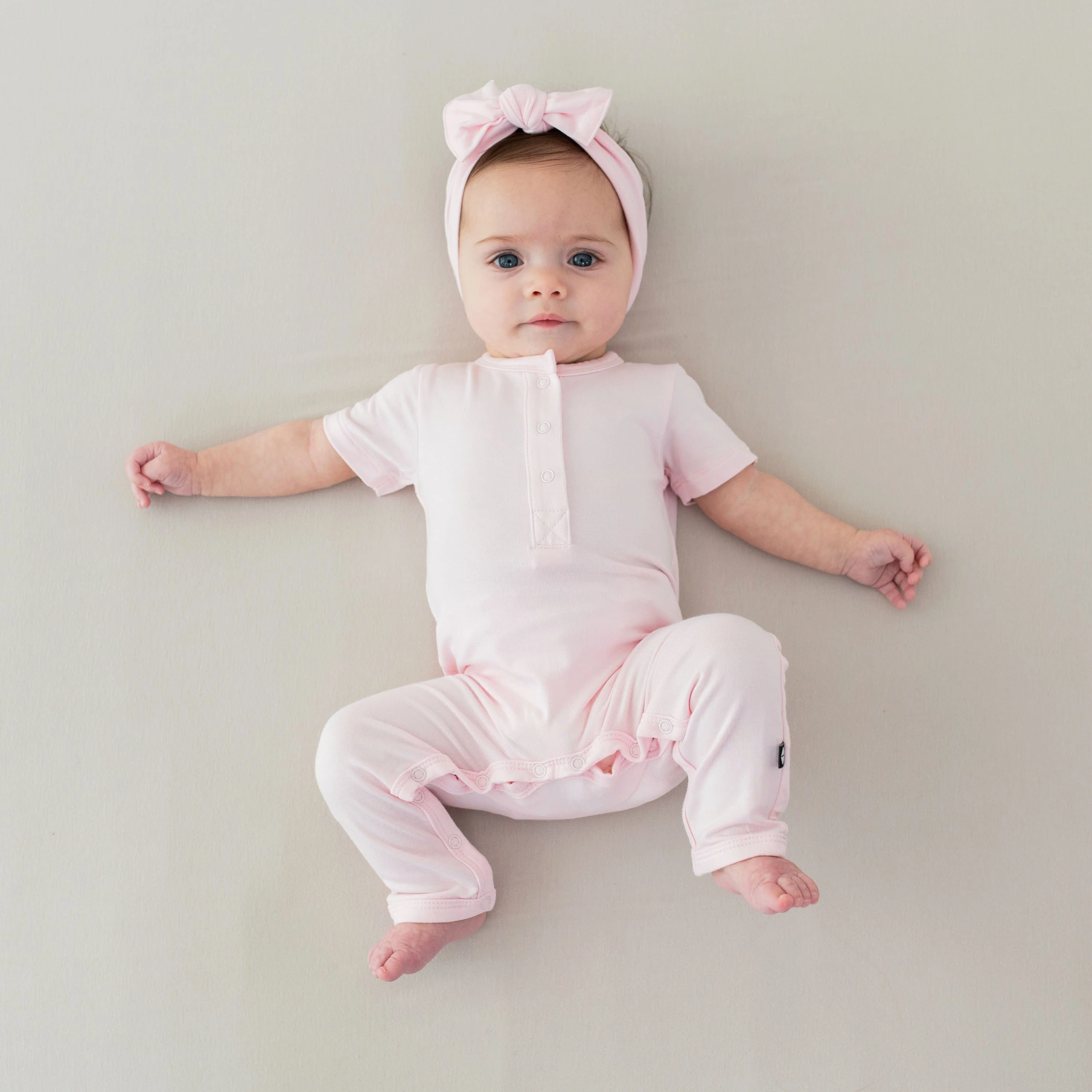 Knotted Bow Headband in Sakura - Image 3