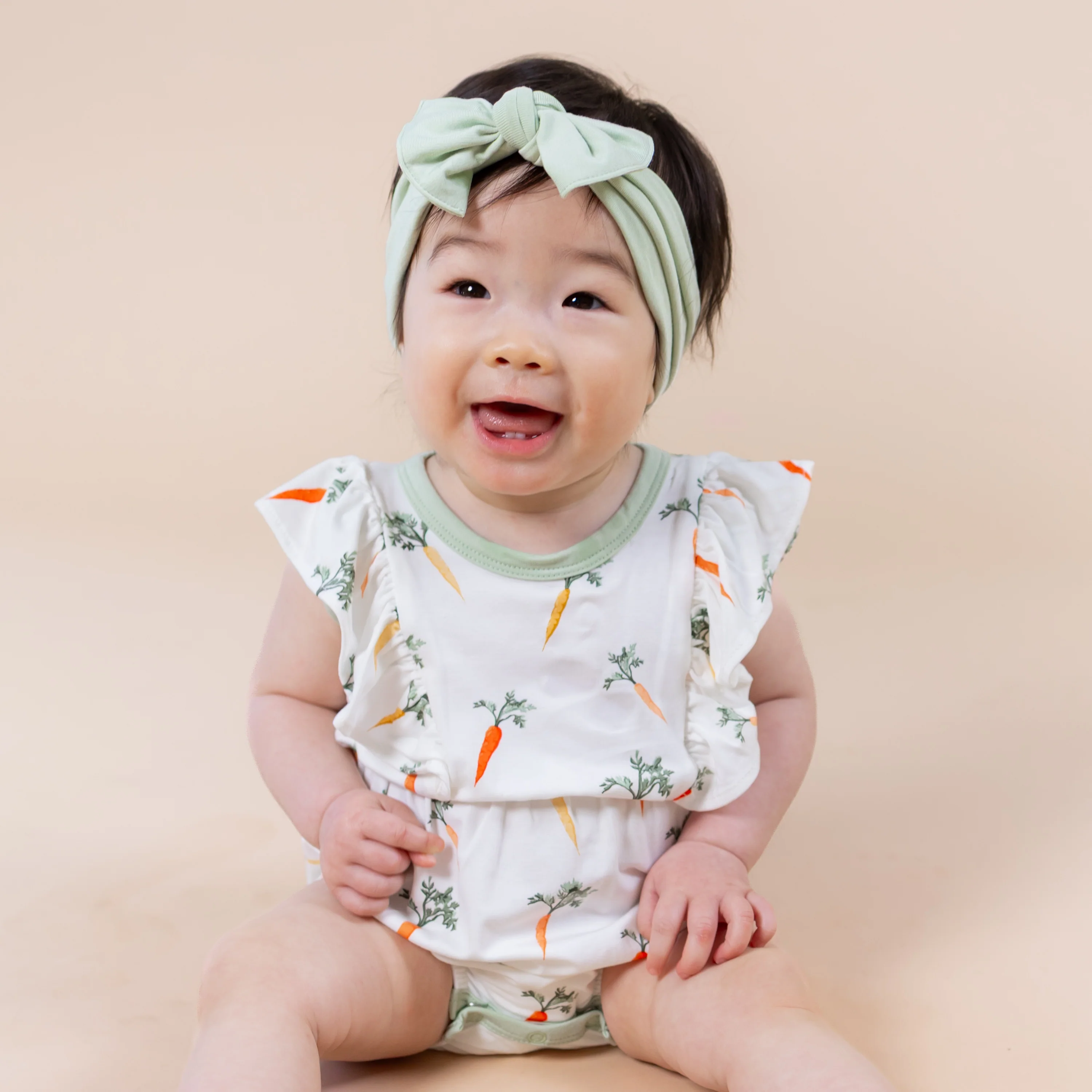 Bubble Romper in Carrot - Image 3
