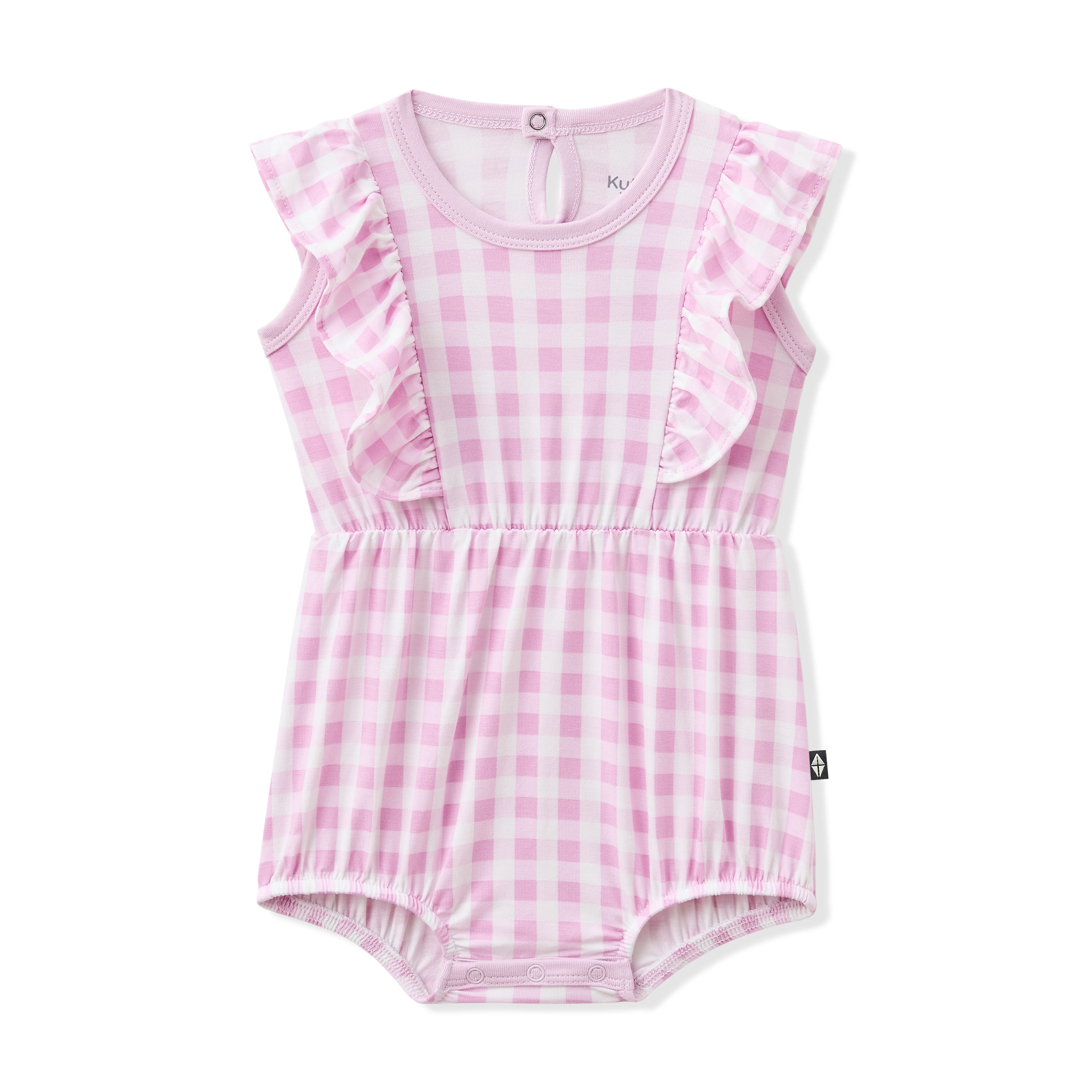 Bubble Romper in Gingham Thistle - Image 2