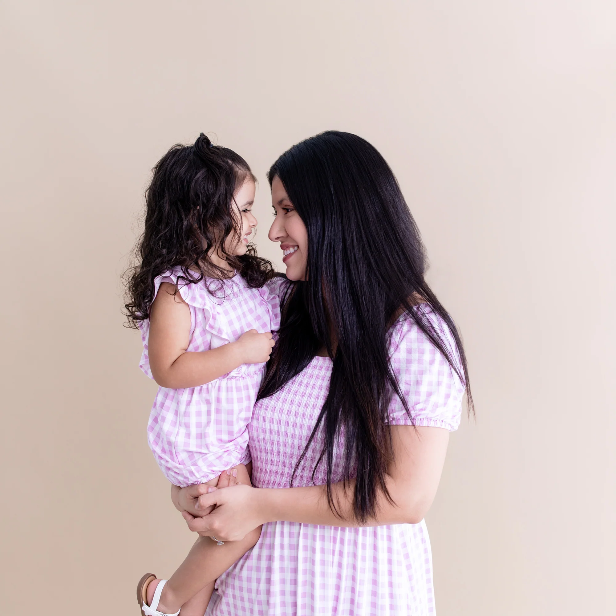 Bubble Romper in Gingham Thistle - Image 6