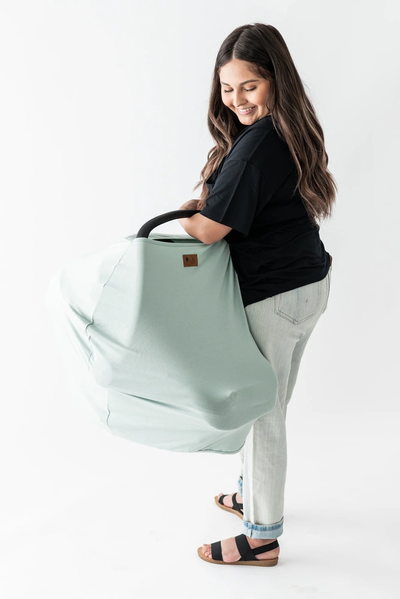 Car Seat Cover in Sage - Image 2