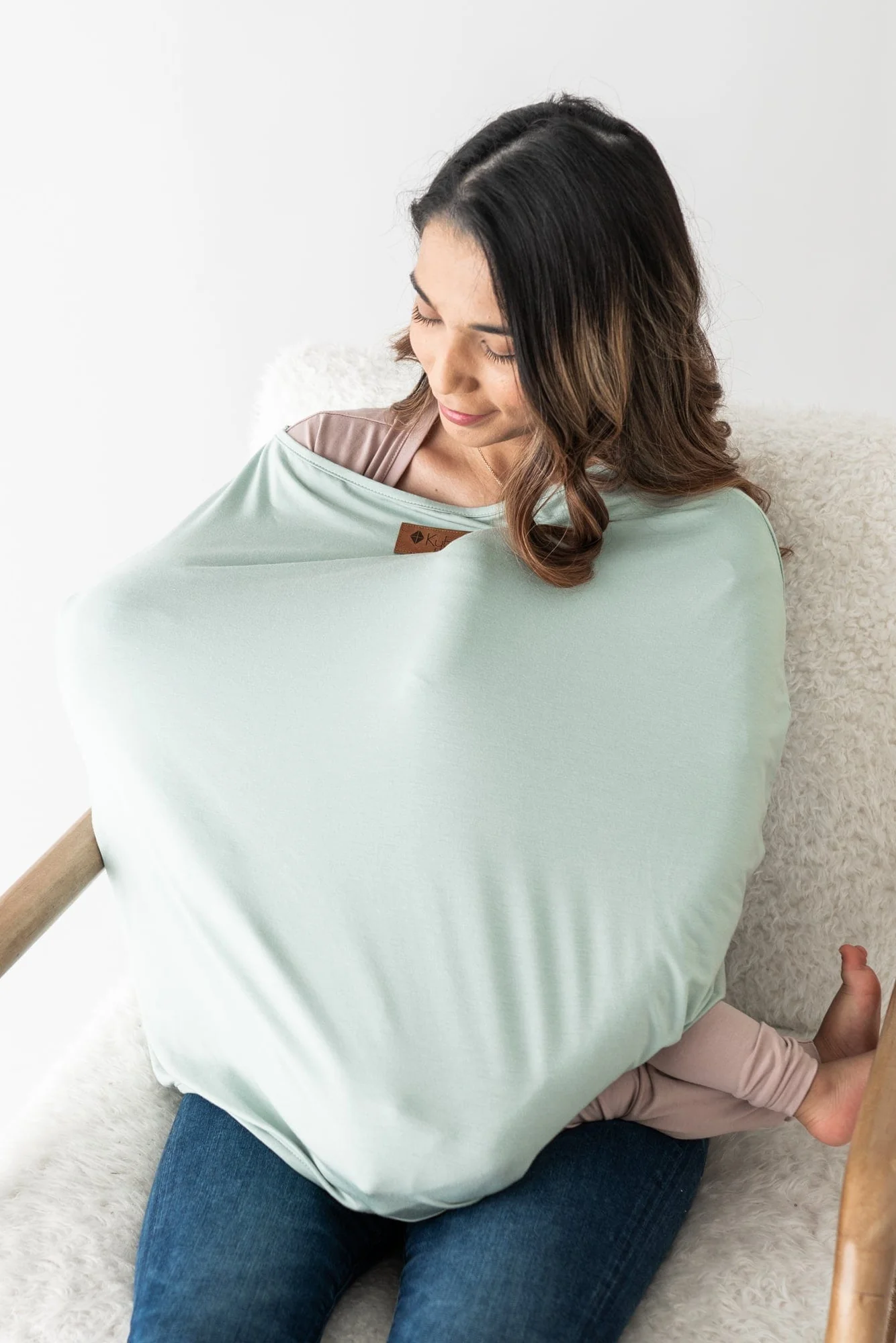 Car Seat Cover in Sage - Image 3