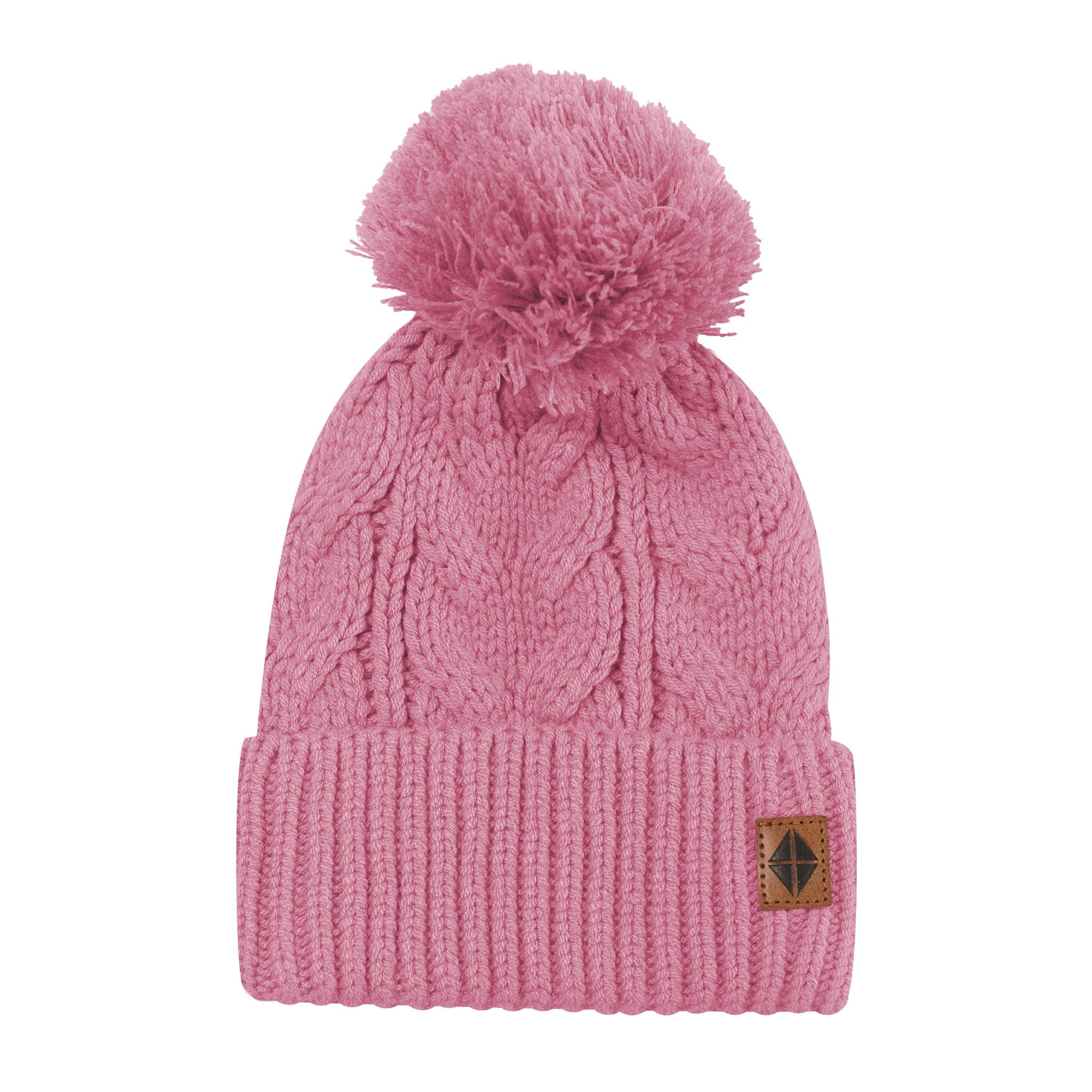 Chunky Cable Knit Beanie in Apple Blossom - Image 2