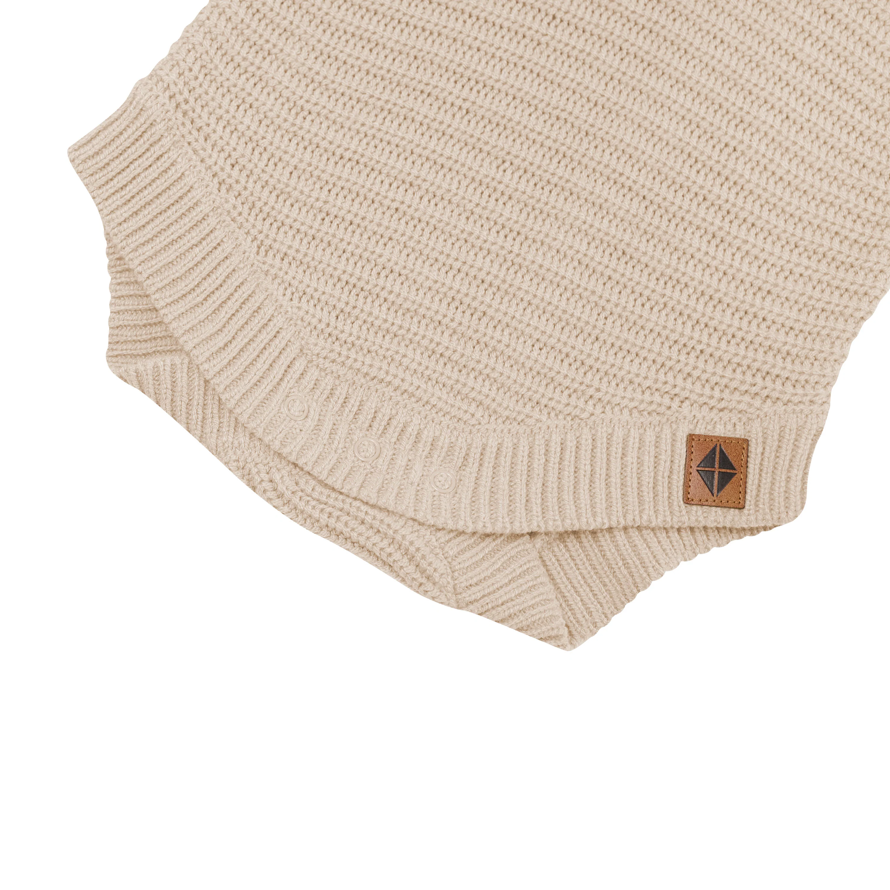 Chunky Knit Romper in Almond - Image 6