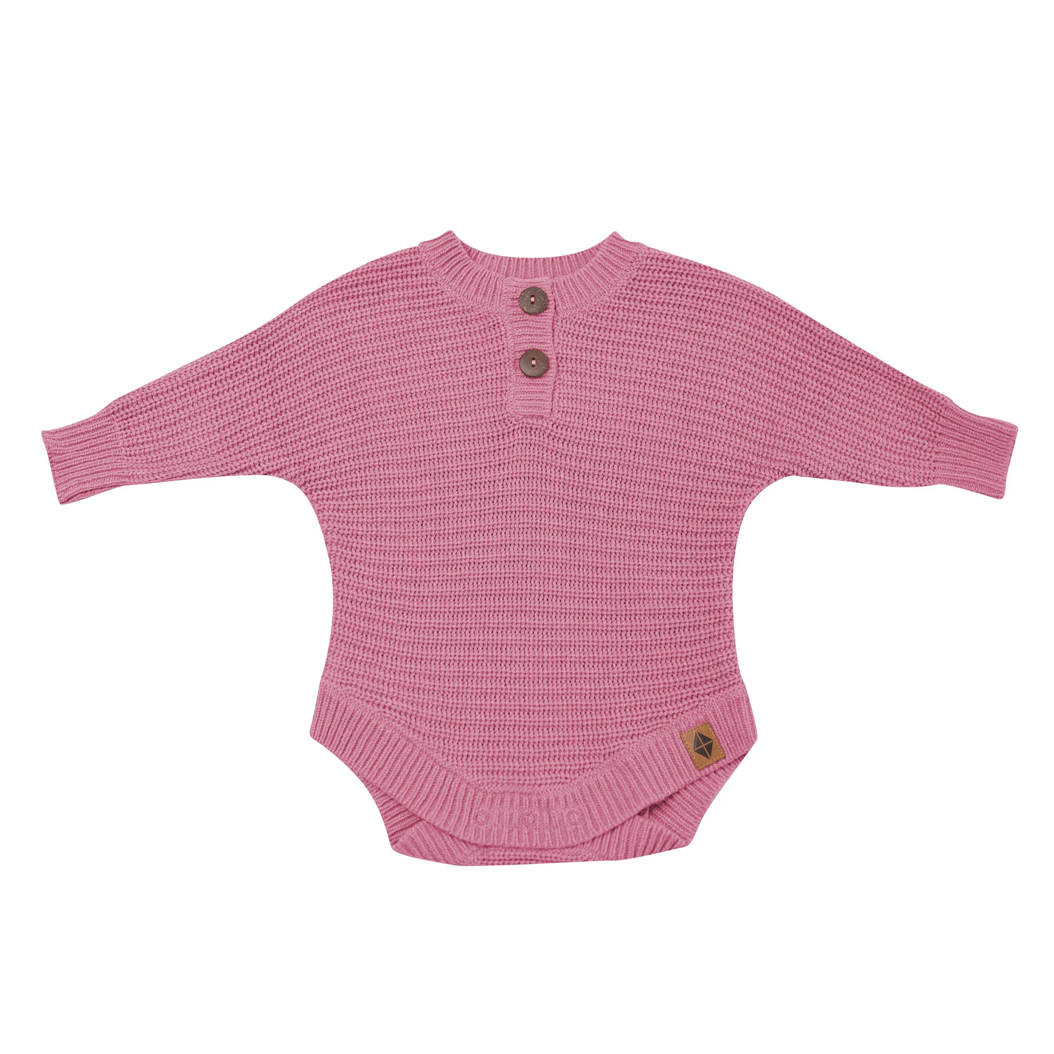 Chunky Knit Romper in Apple Blossom - Image 2