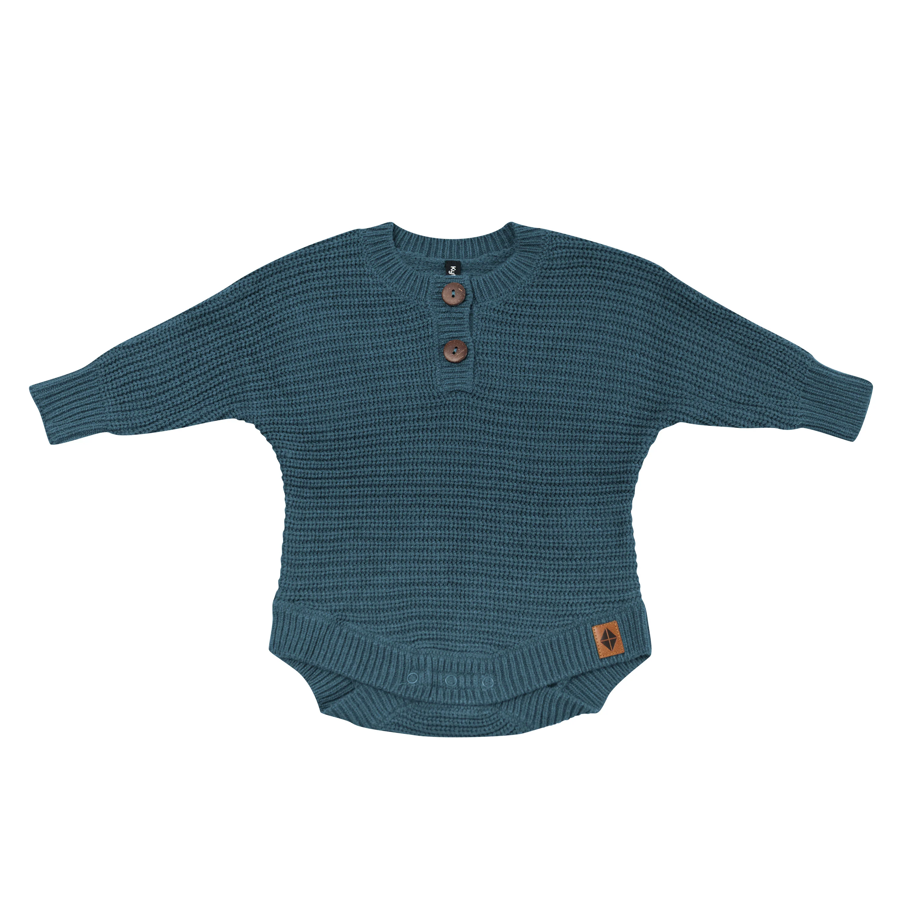 Chunky Knit Romper in Atlantic - Image 2