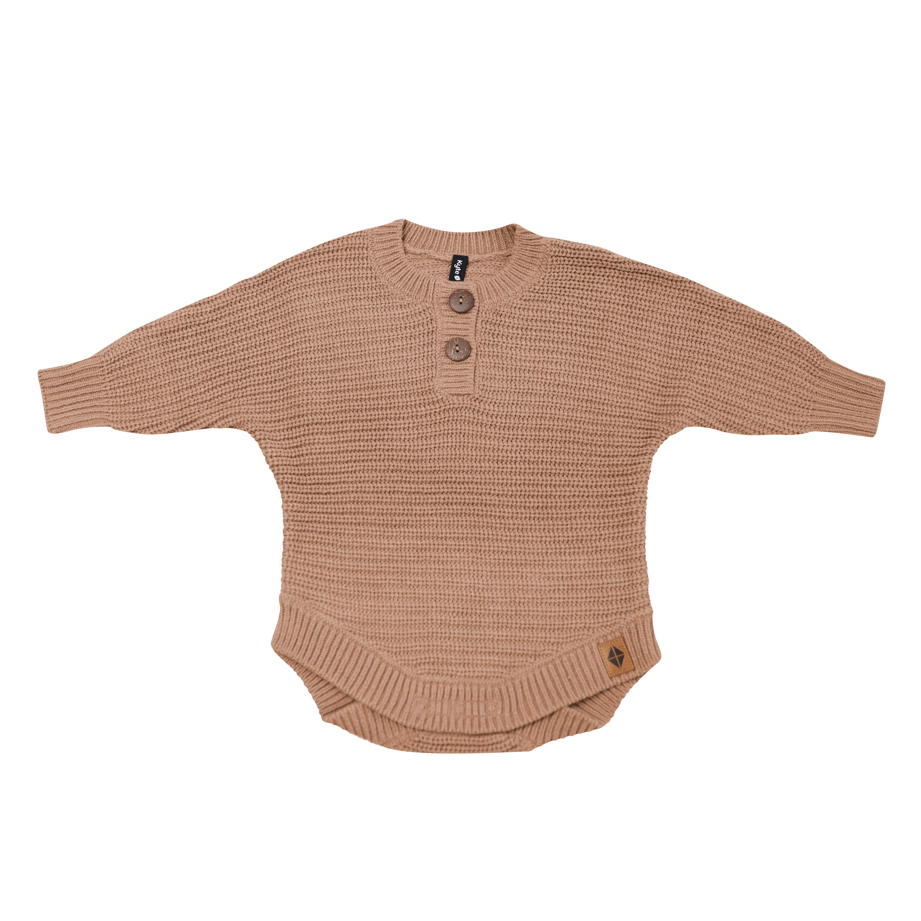 Chunky Knit Romper in Latte - Image 2