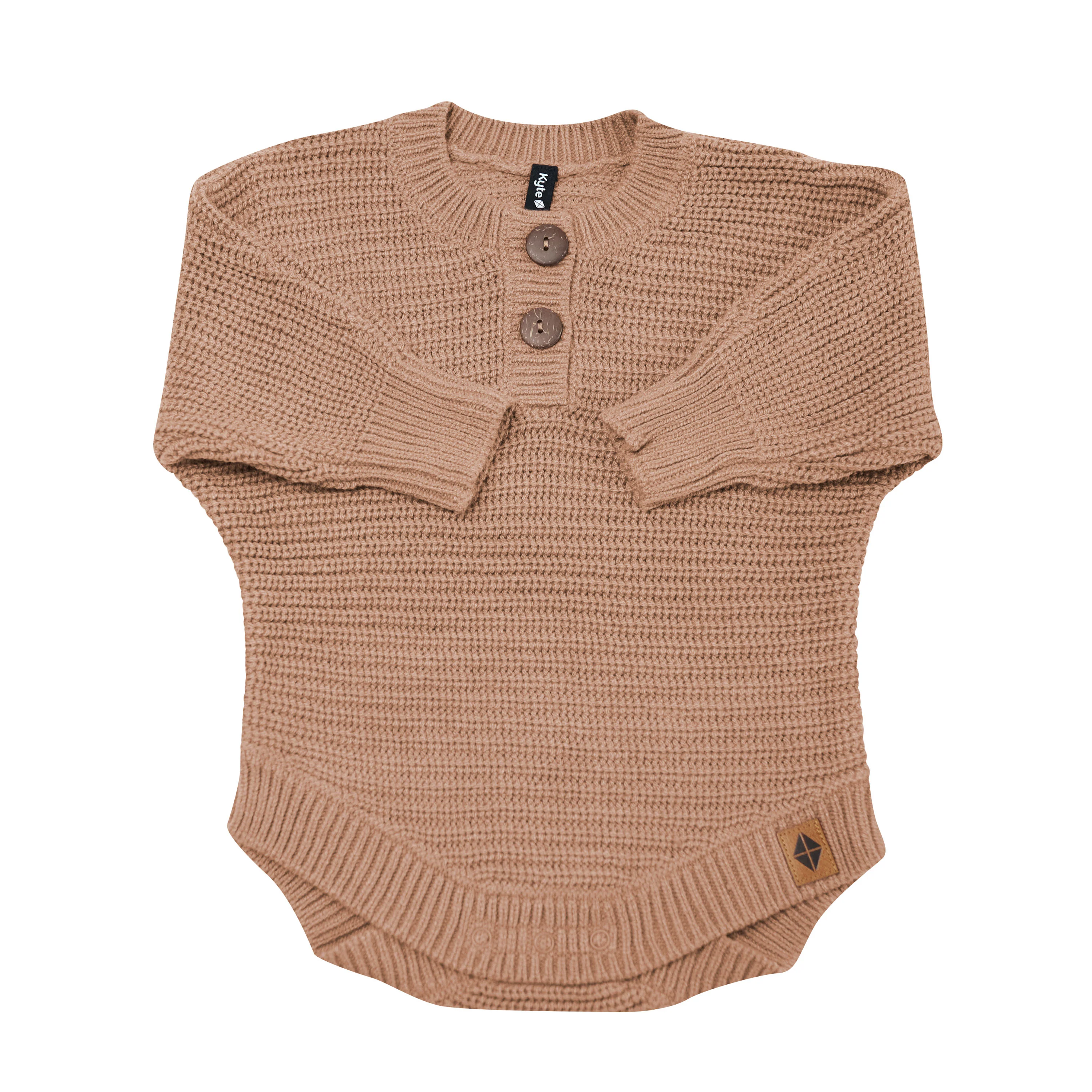 Chunky Knit Romper in Latte - Image 5