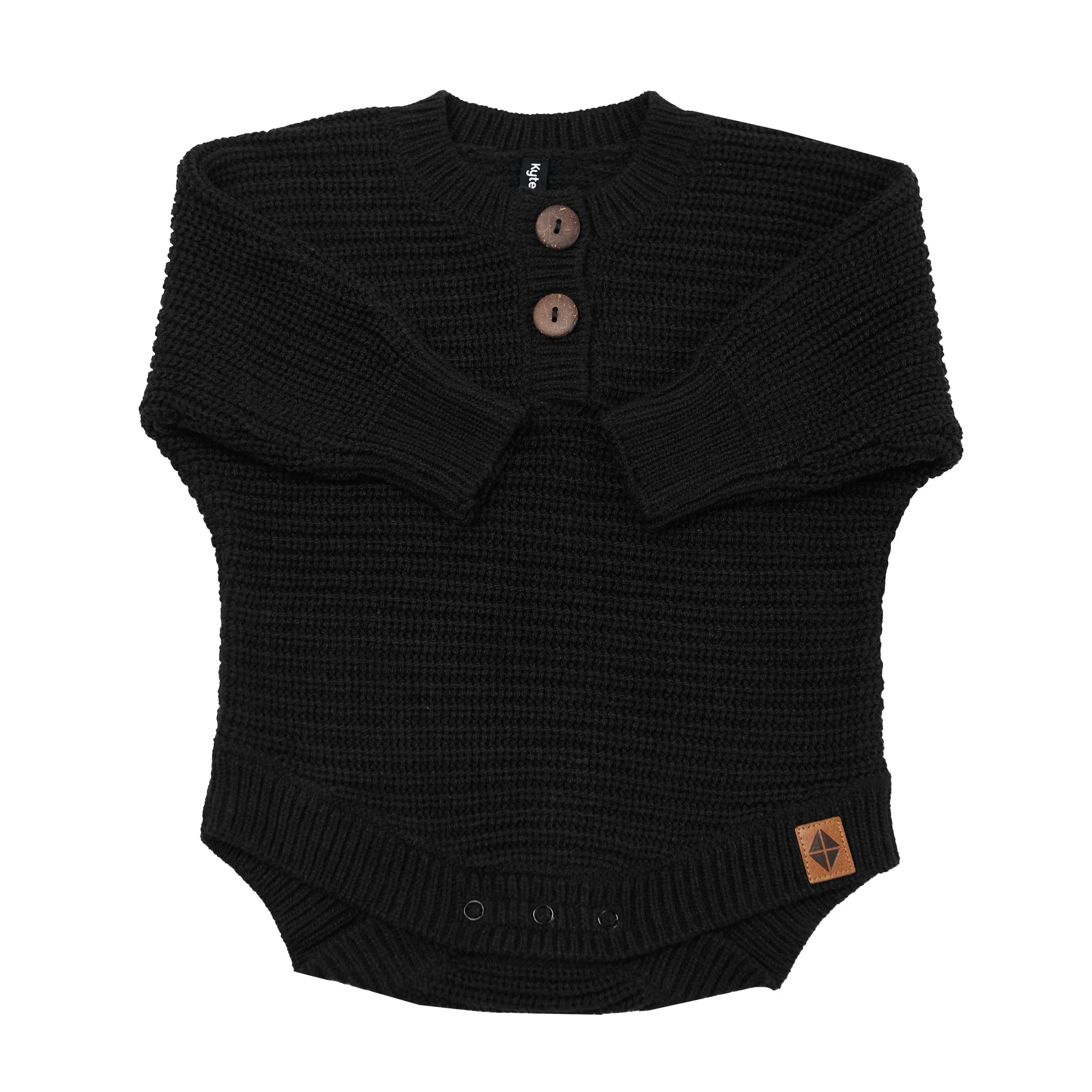 Chunky Knit Romper in Midnight - Image 3