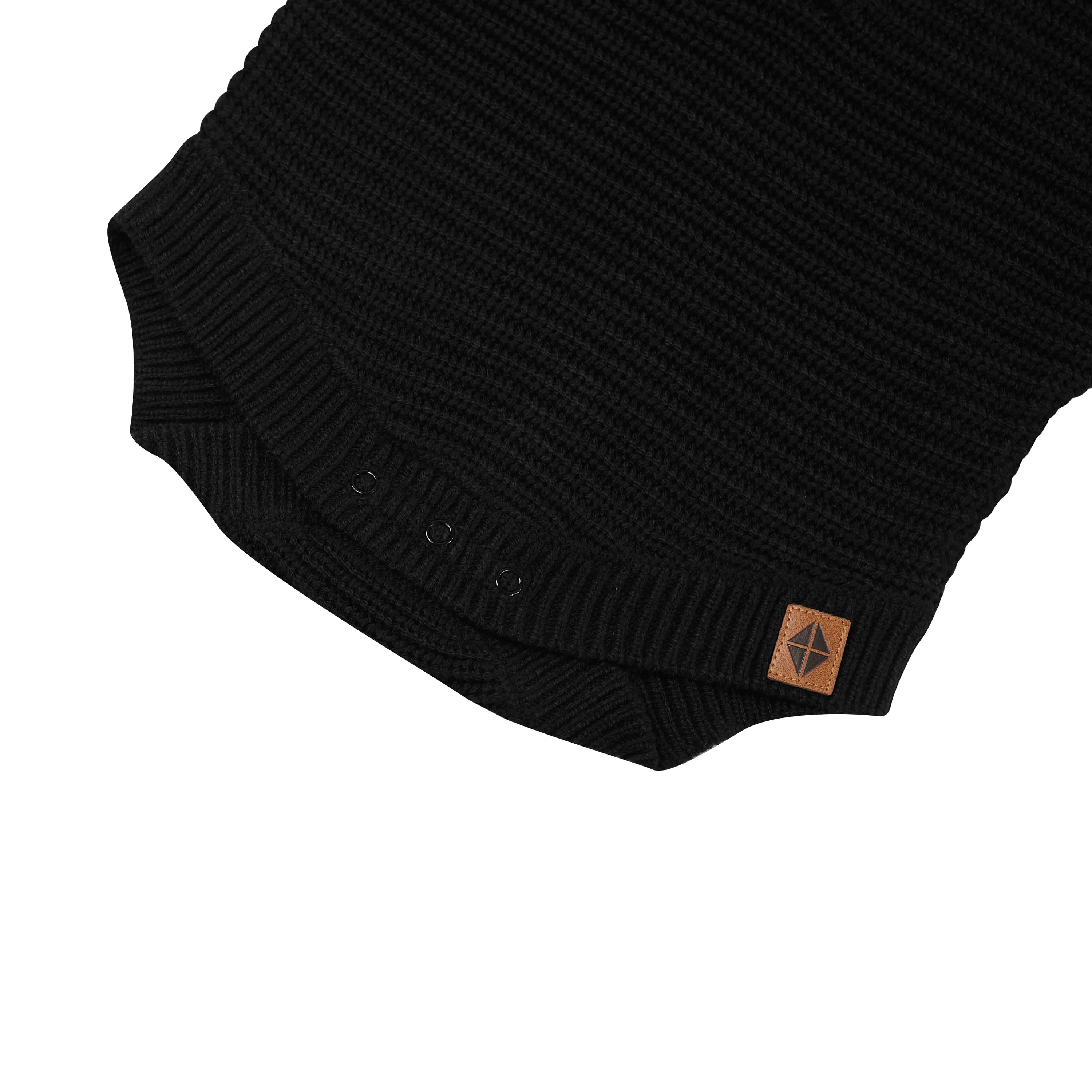 Chunky Knit Romper in Midnight - Image 4