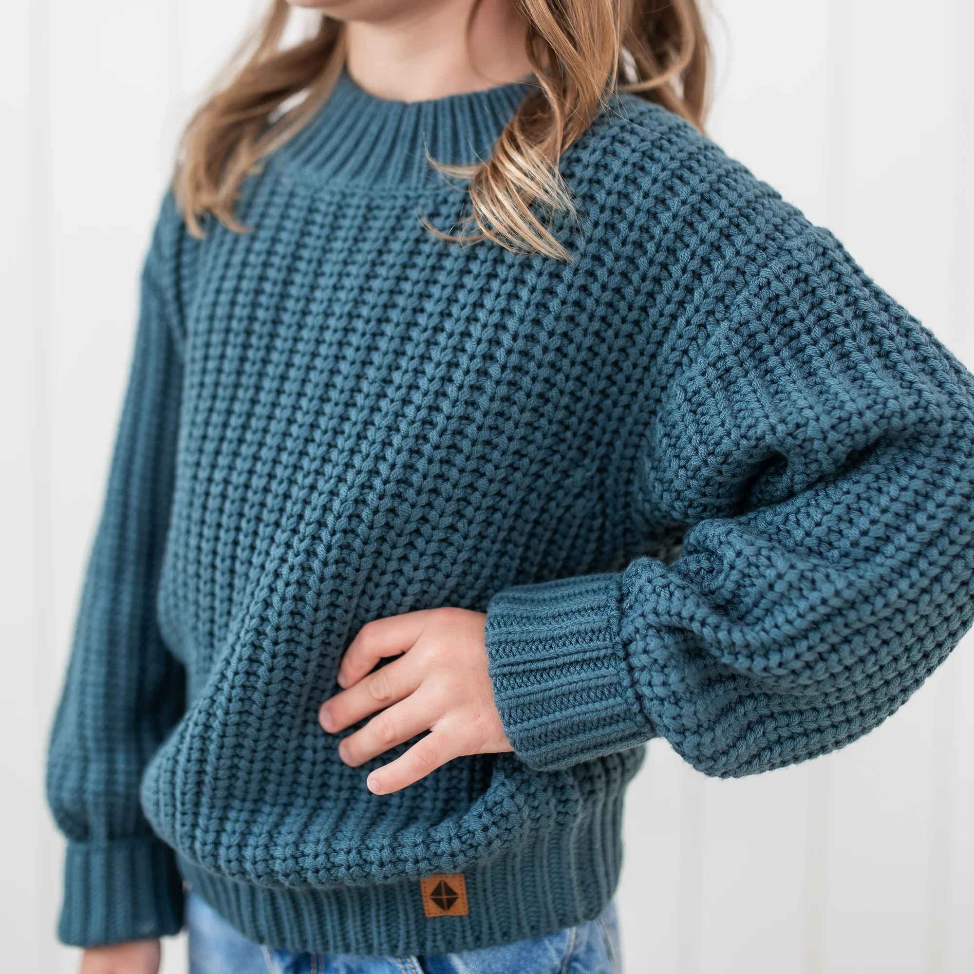 Chunky Knit Sweater in Atlantic - Image 5
