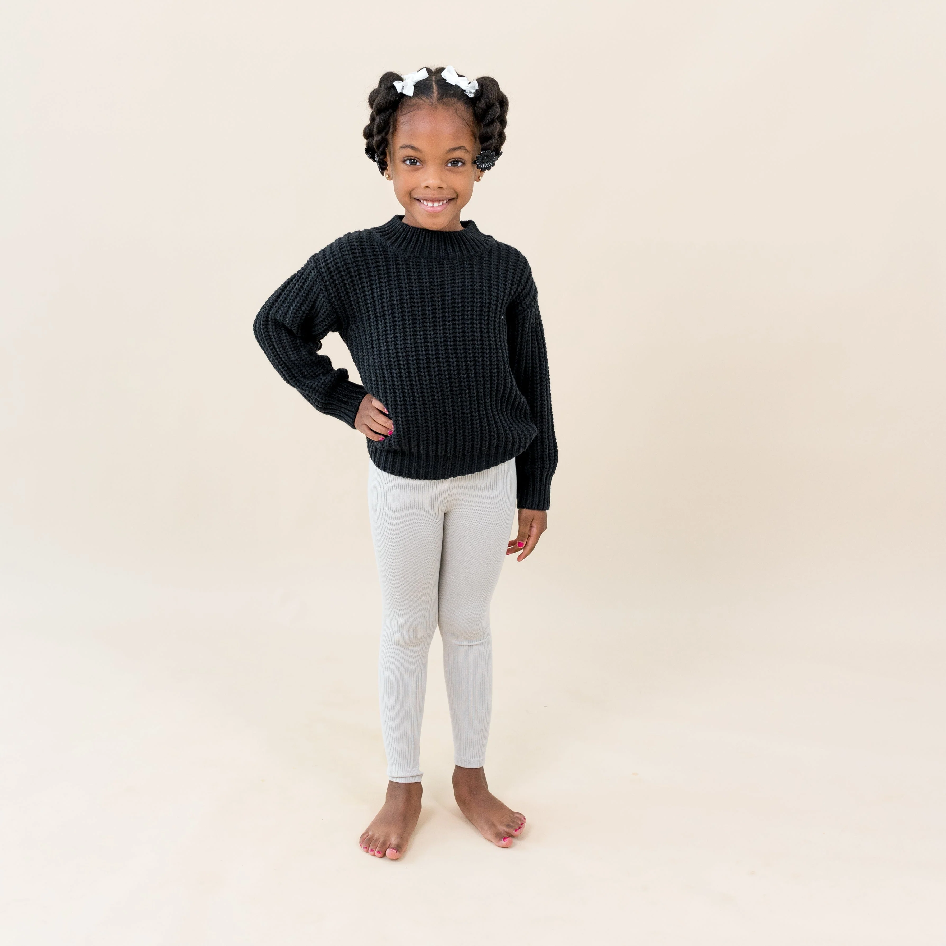 Chunky Knit Sweater in Midnight - Image 4