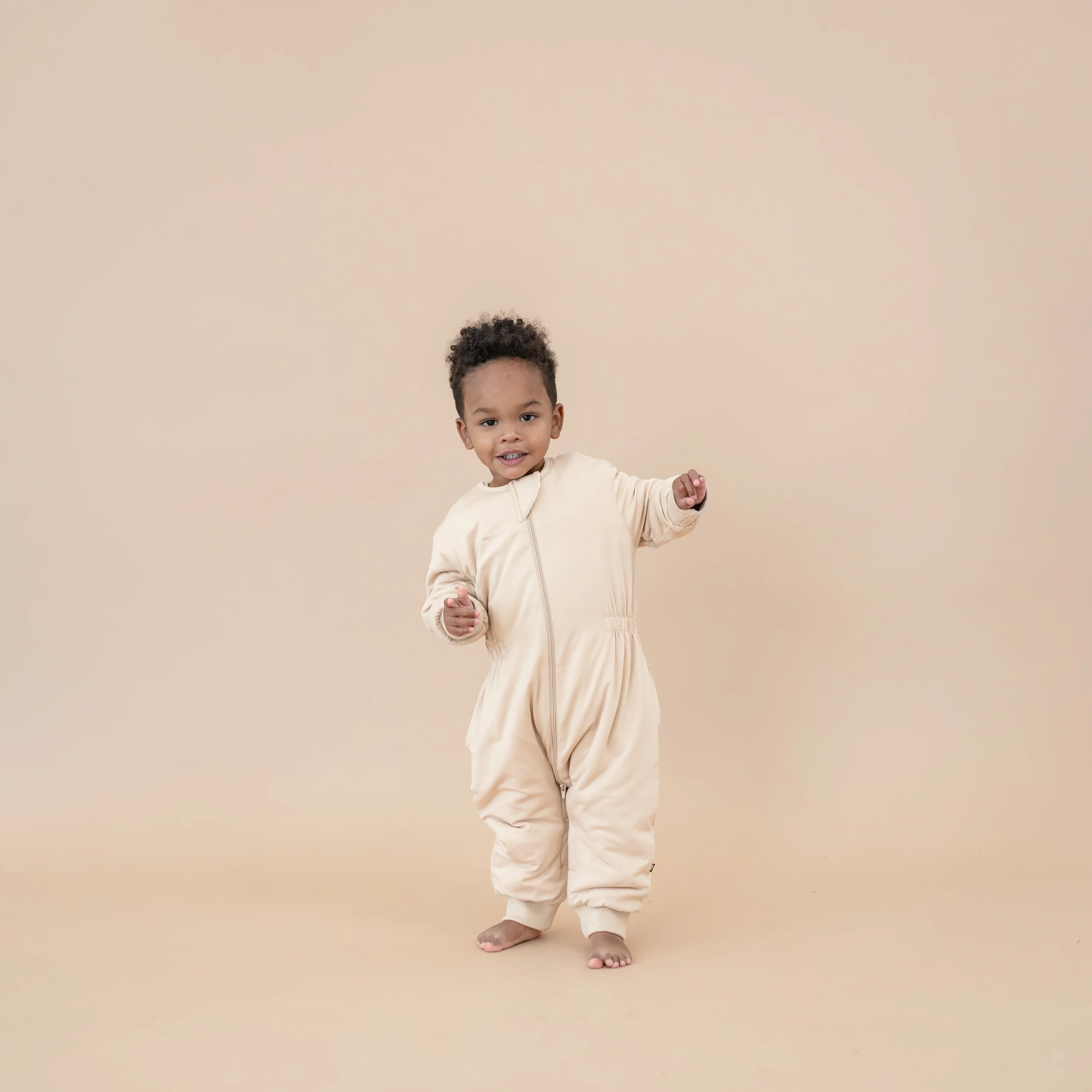 Cozy Playsuit in Bisque - Image 3