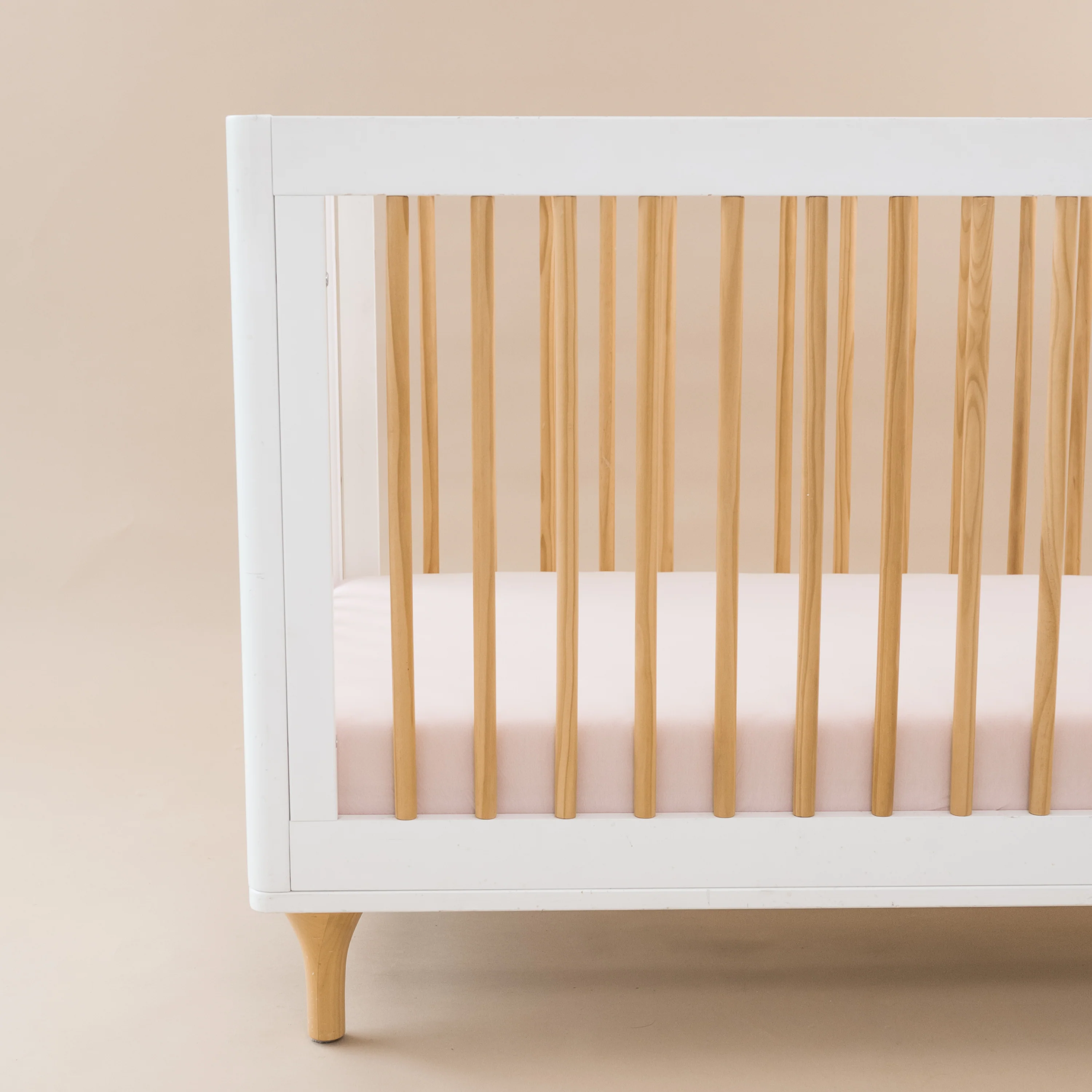 Crib Sheet in Blush - Image 2