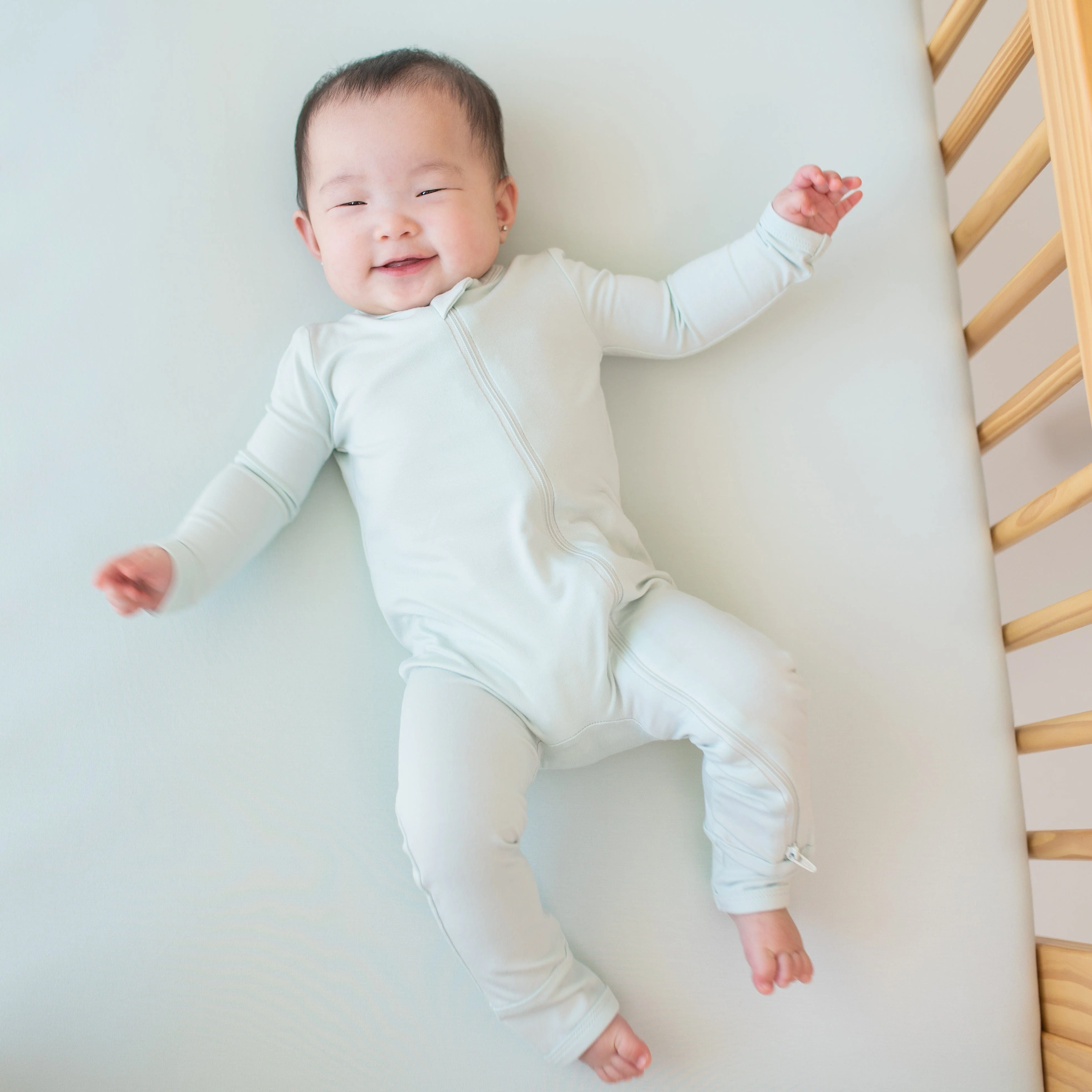 Crib Sheet in Dew - Image 2