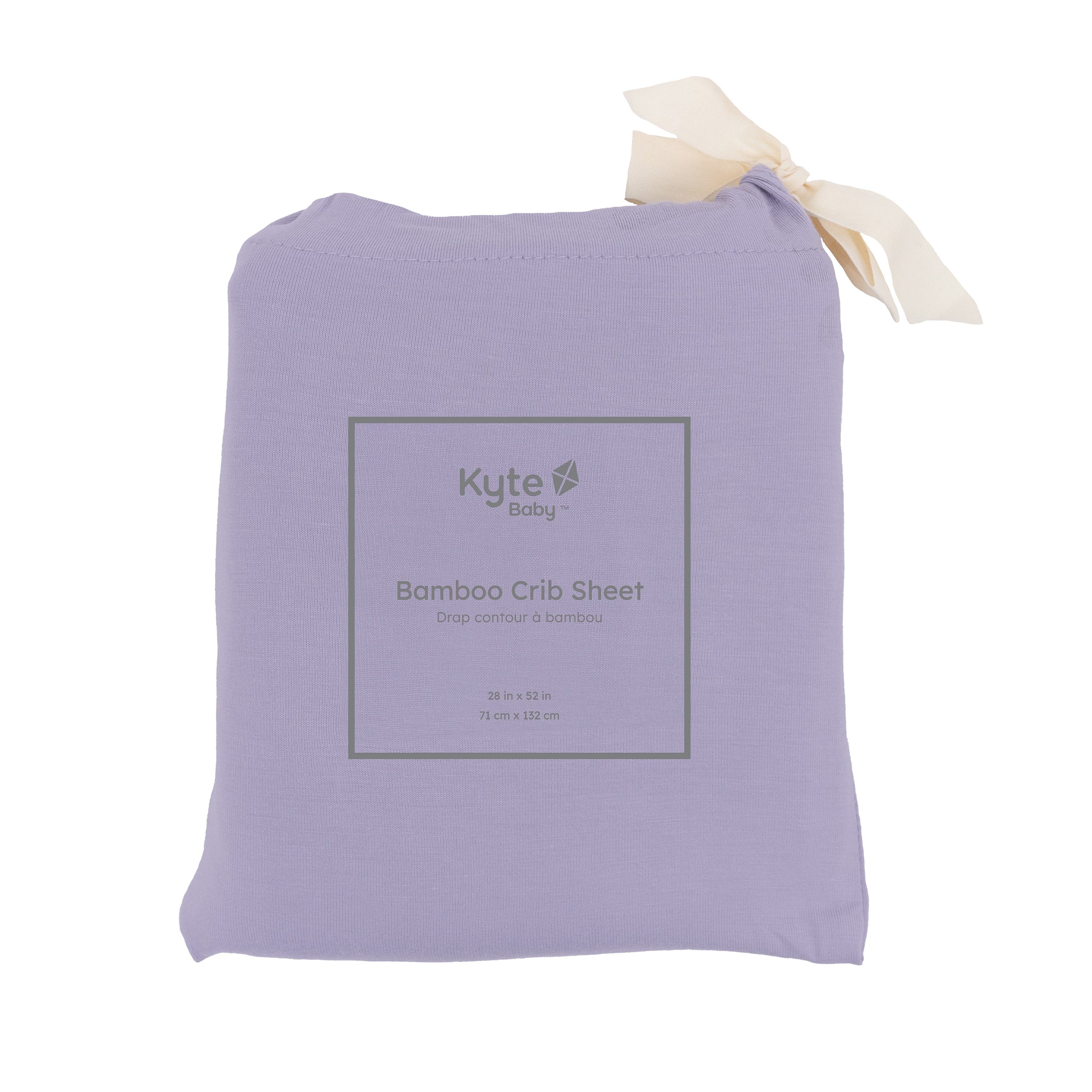Crib Sheet in Taro - Image 3