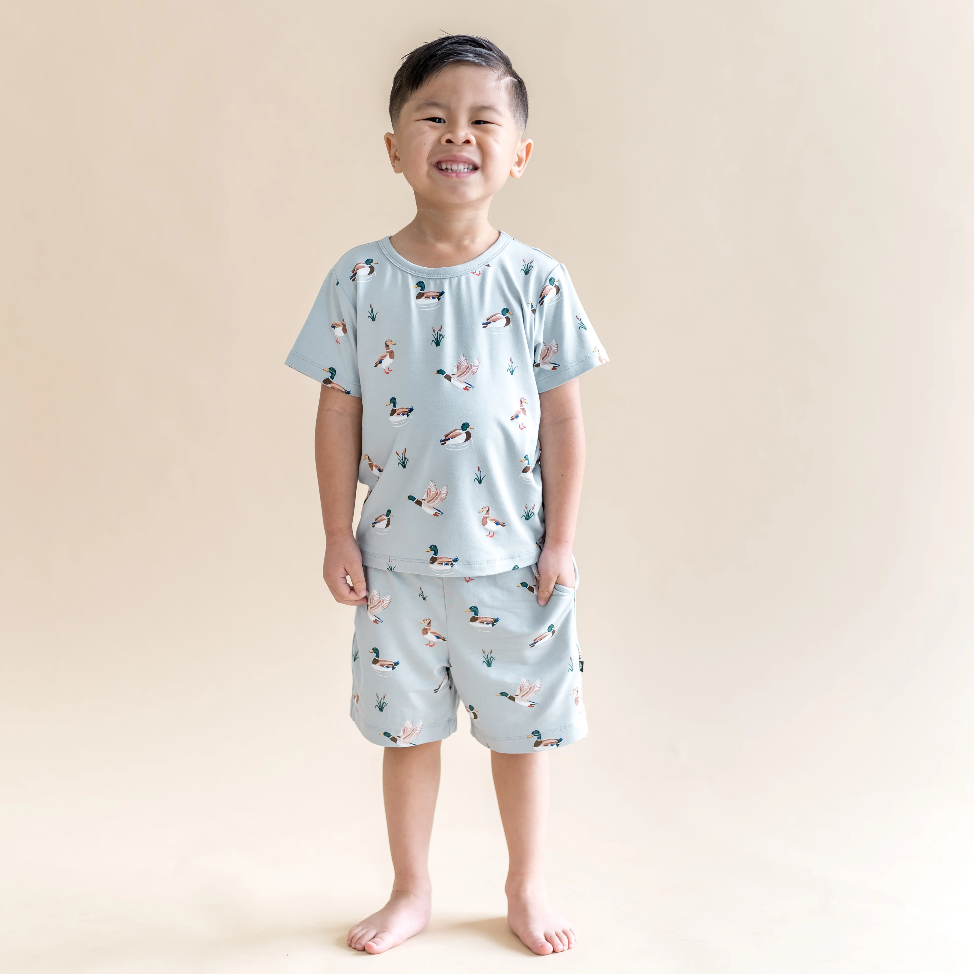 Toddler Basic Tee in Mallard Duck - Image 3