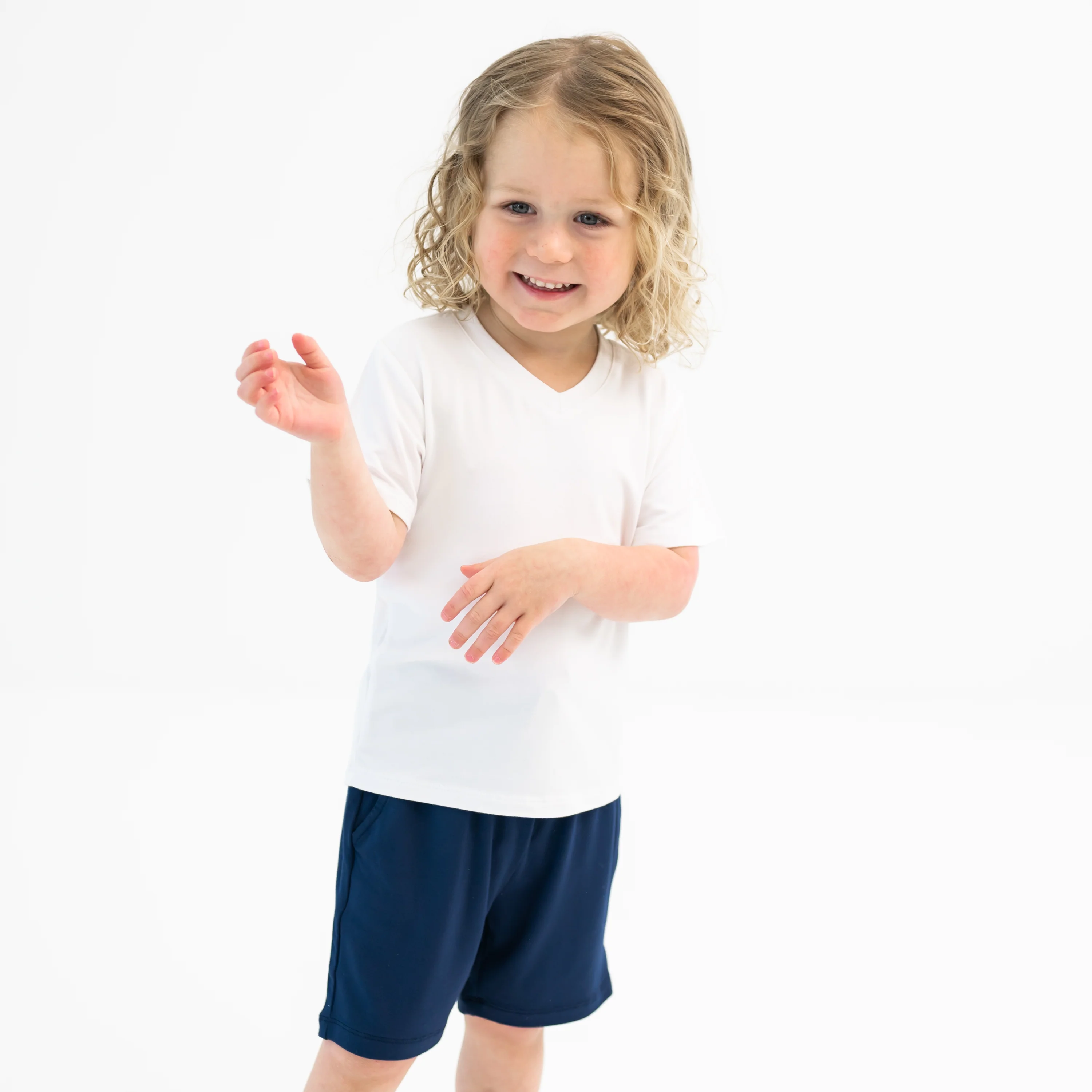 Drawstring Short in Navy - Image 4