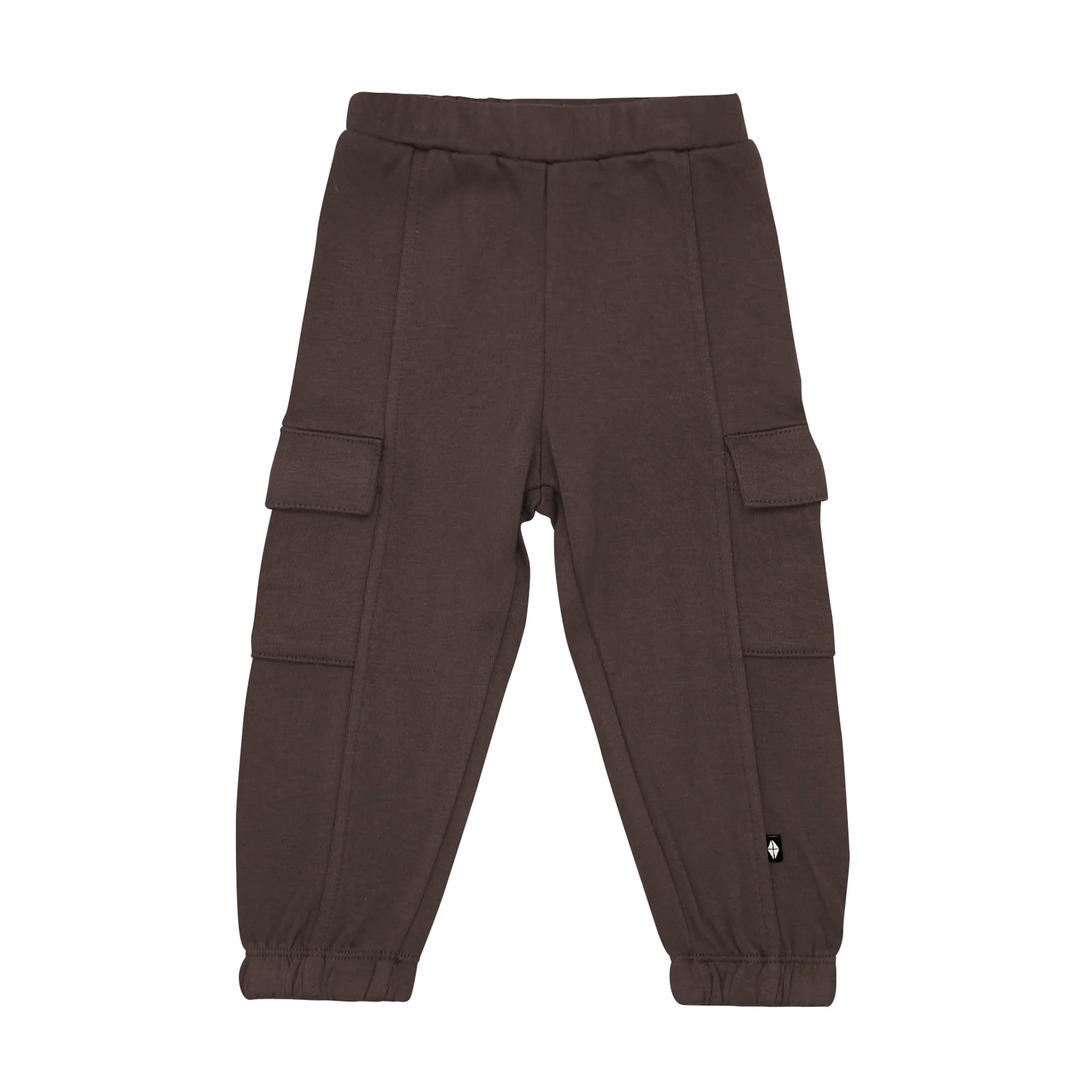 Fleece Cargo Pants in Espresso - Image 2