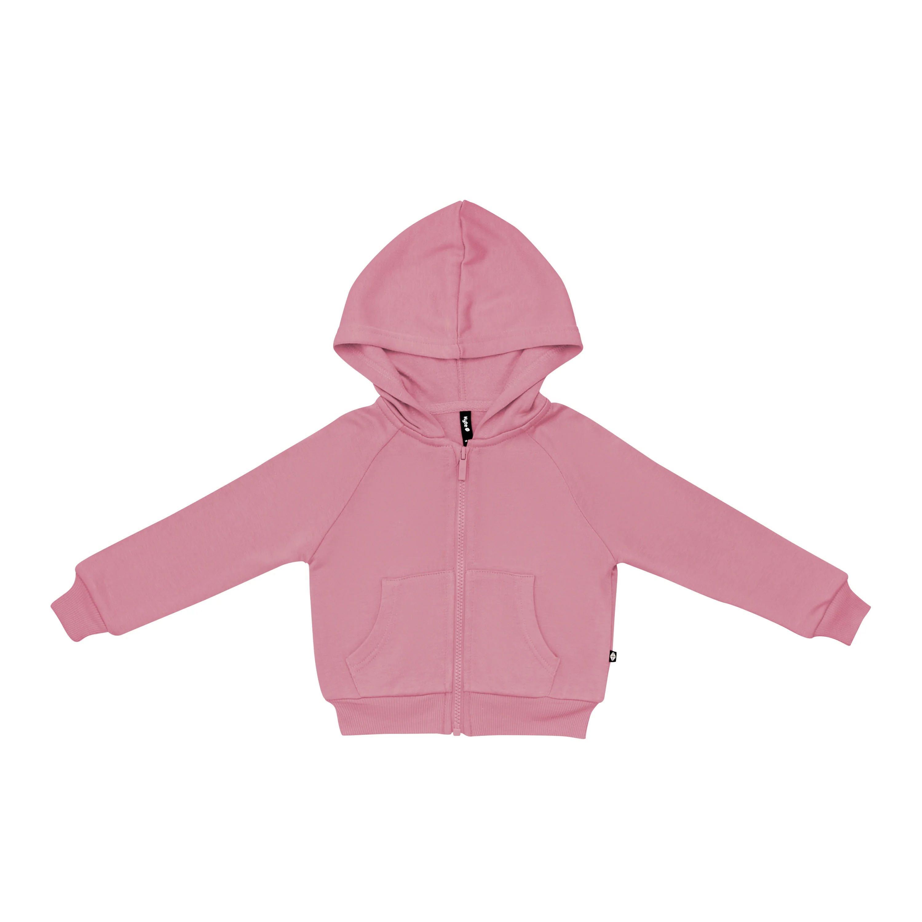 Fleece Zip Up Hoodie in Apple Blossom - Image 2