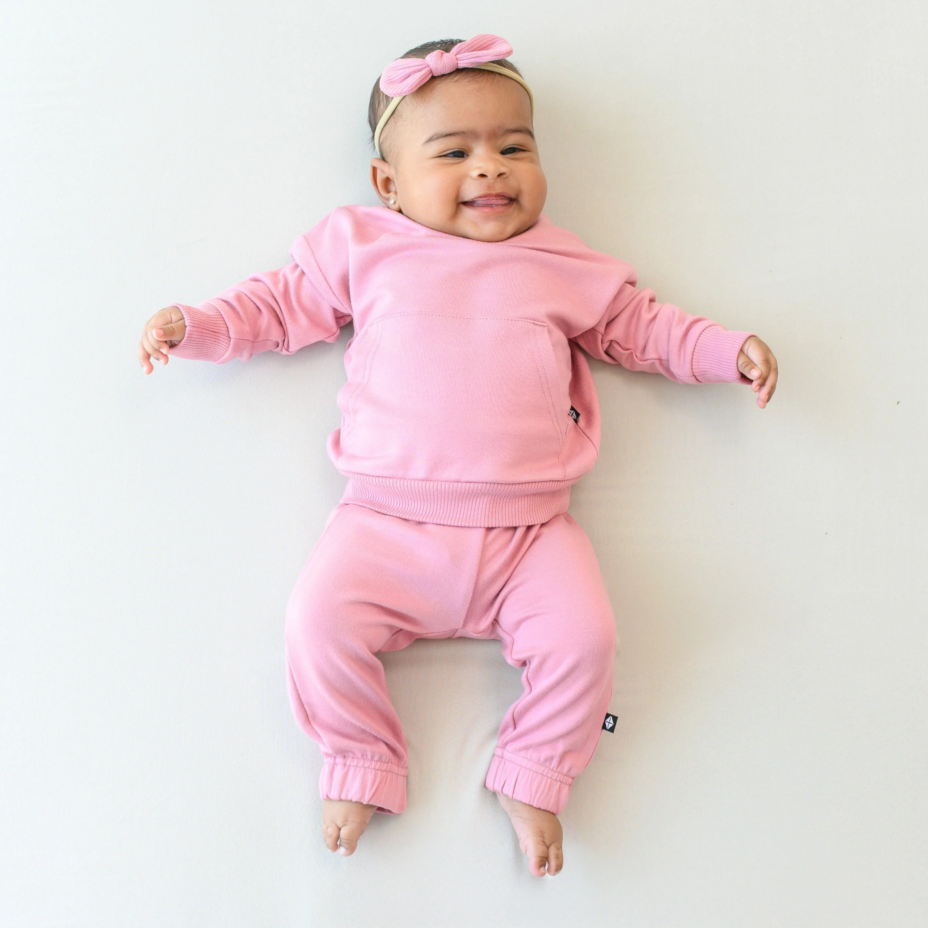 French Terry Jogger Set in Apple Blossom - Image 3