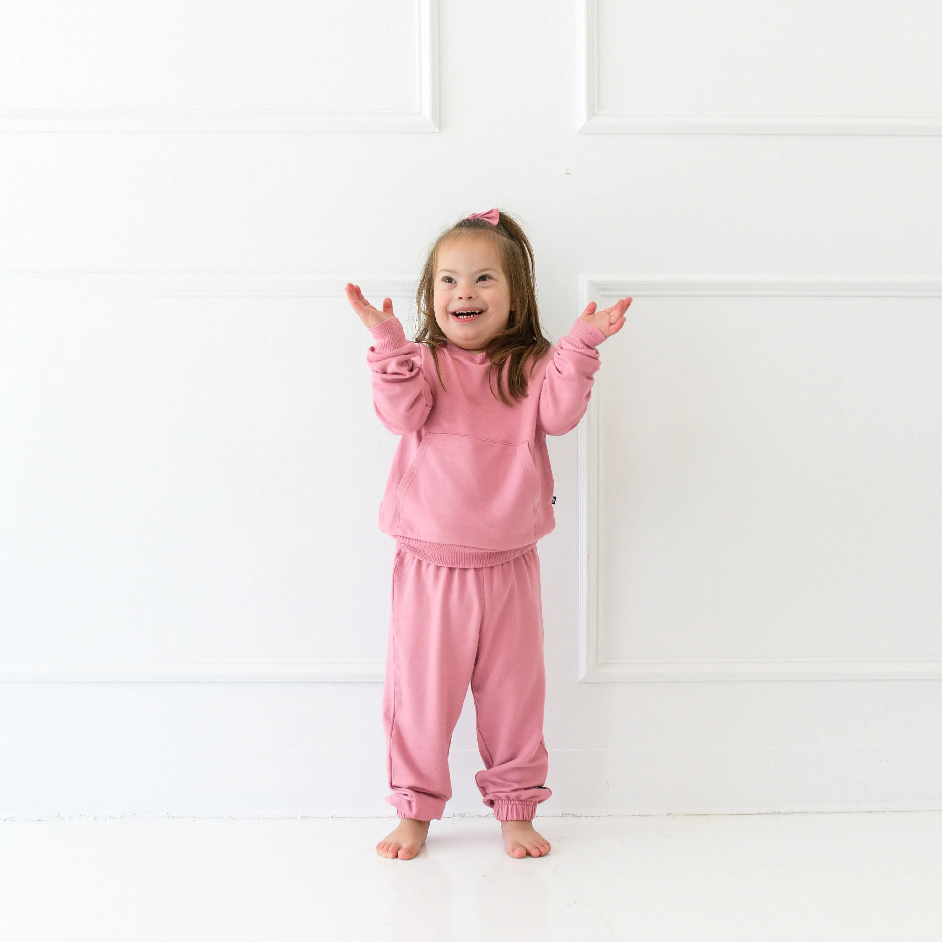 French Terry Jogger Set in Apple Blossom - Image 4