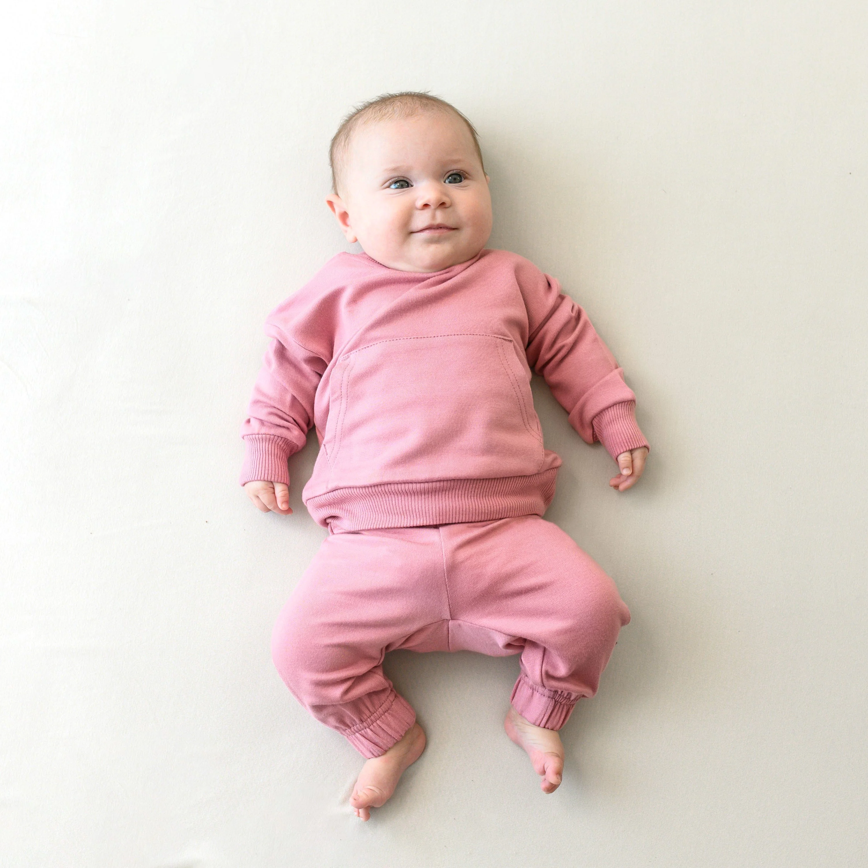 French Terry Jogger Set in Apple Blossom - Image 6
