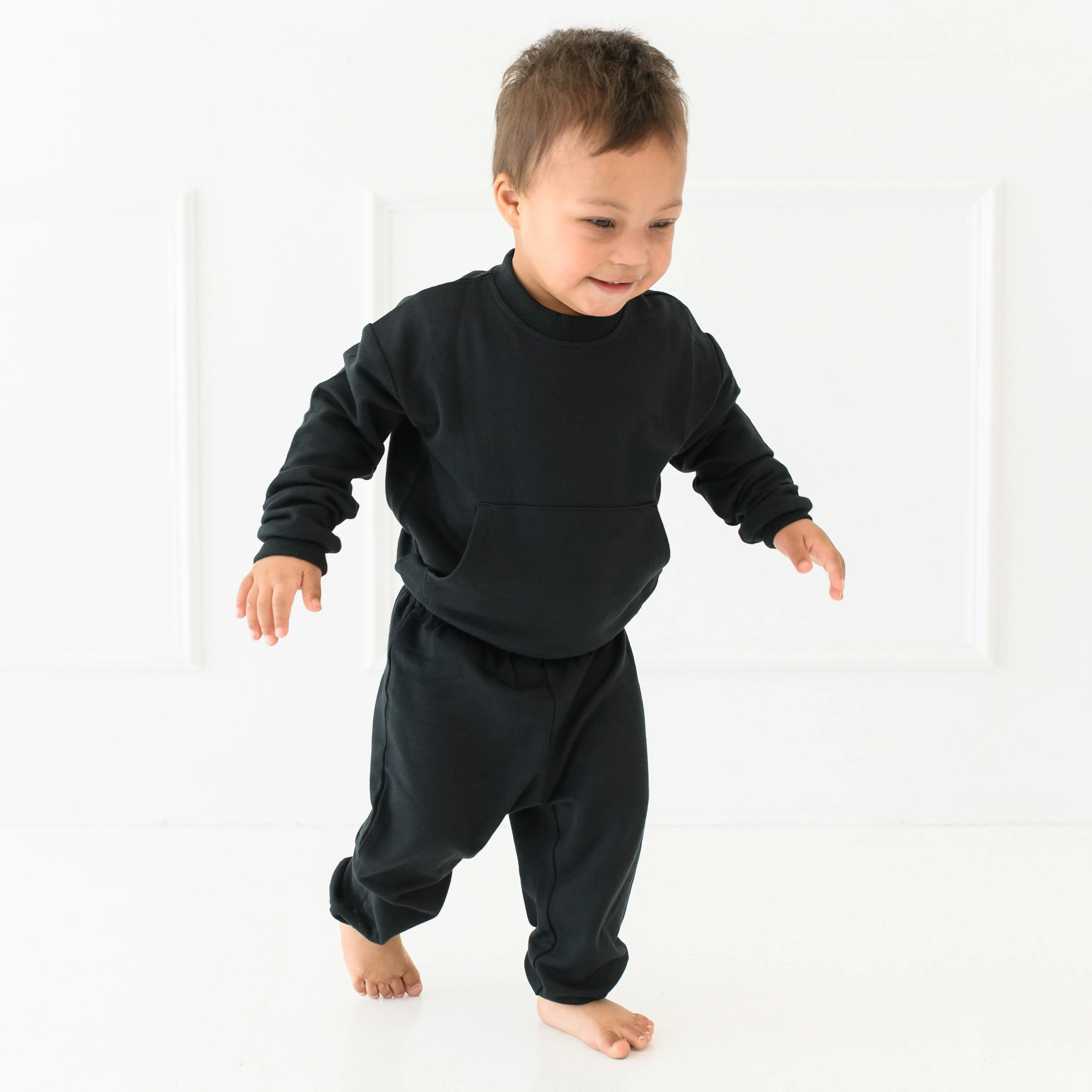 French Terry Jogger Set in Midnight - Image 3