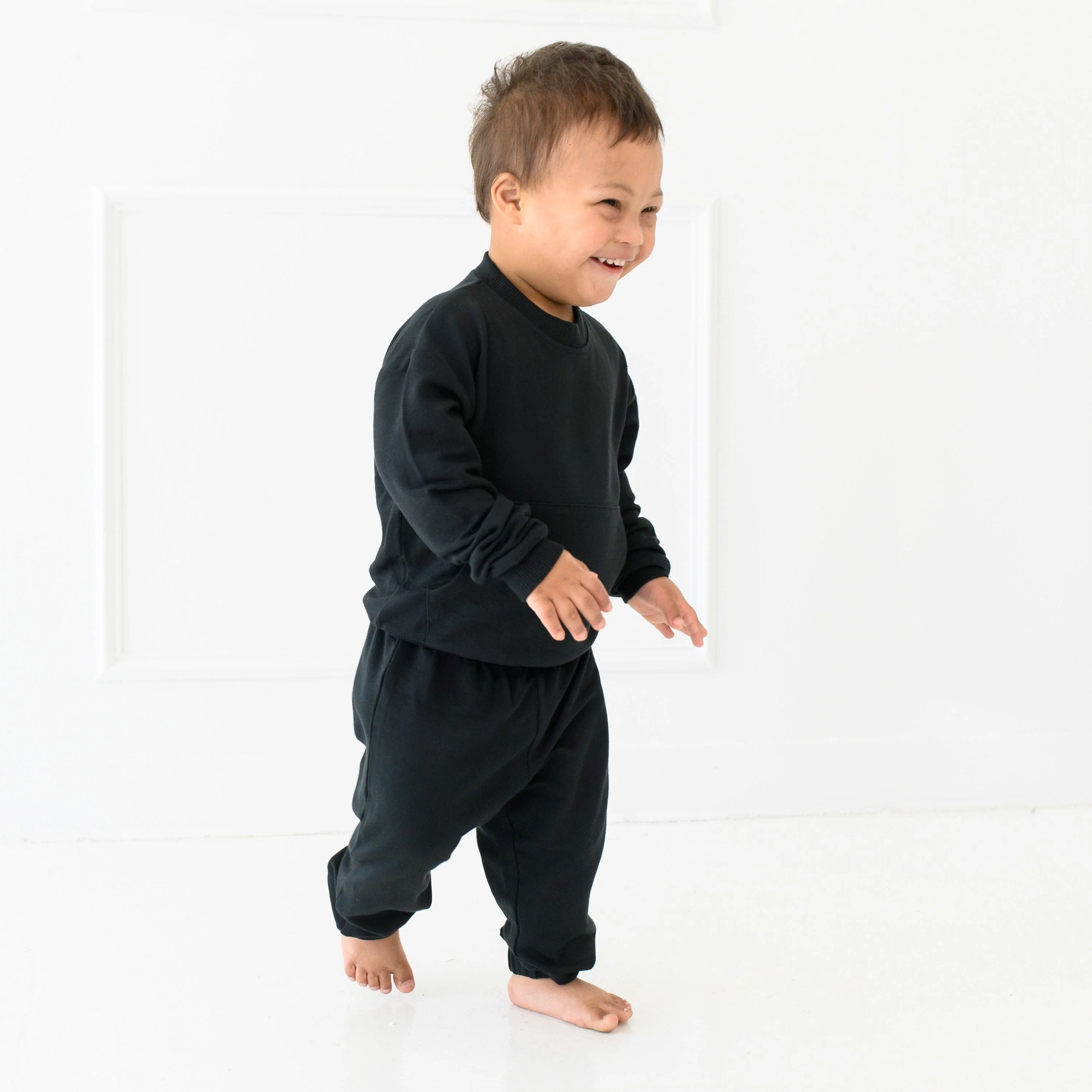 French Terry Jogger Set in Midnight - Image 4