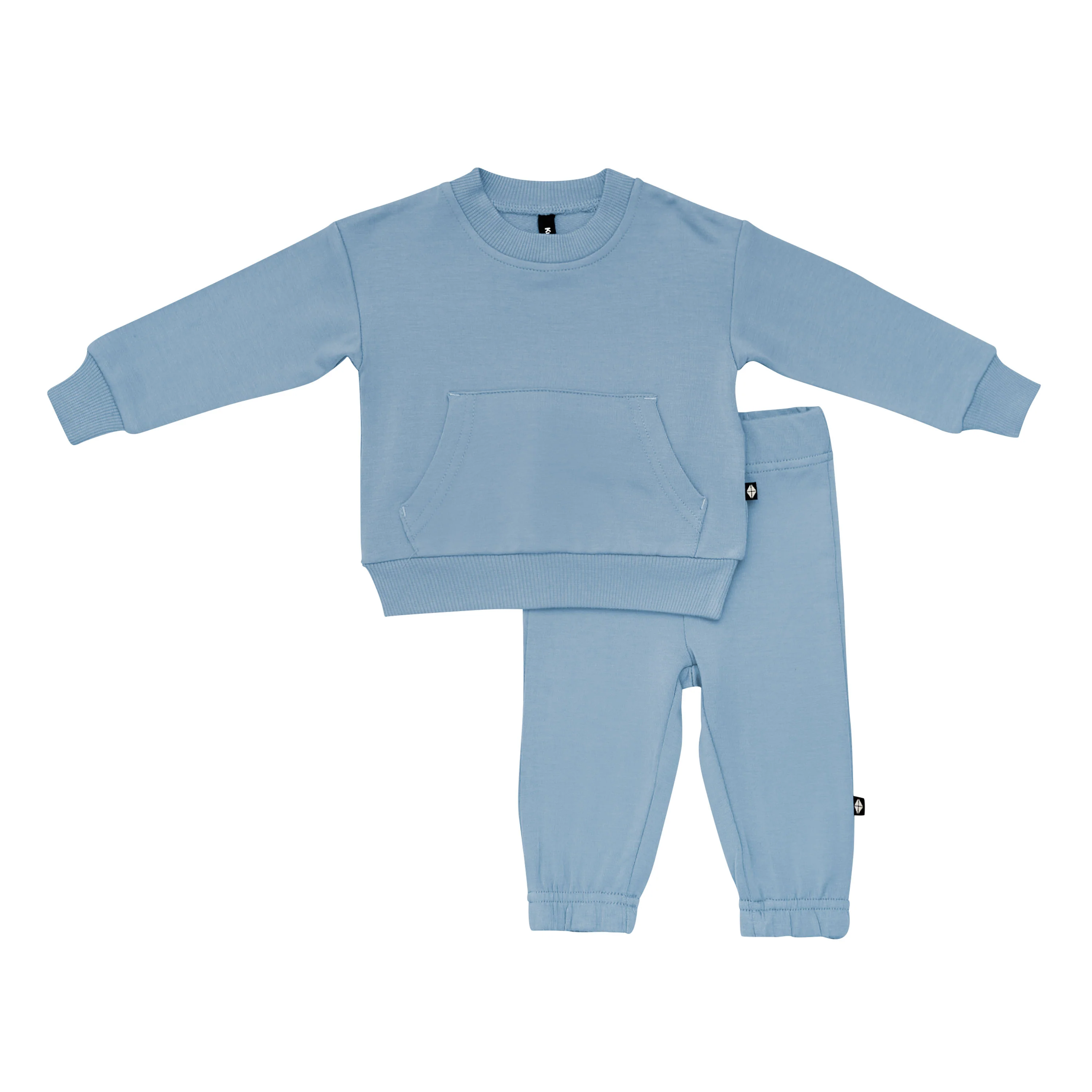 French Terry Jogger Set in Slate - Image 2