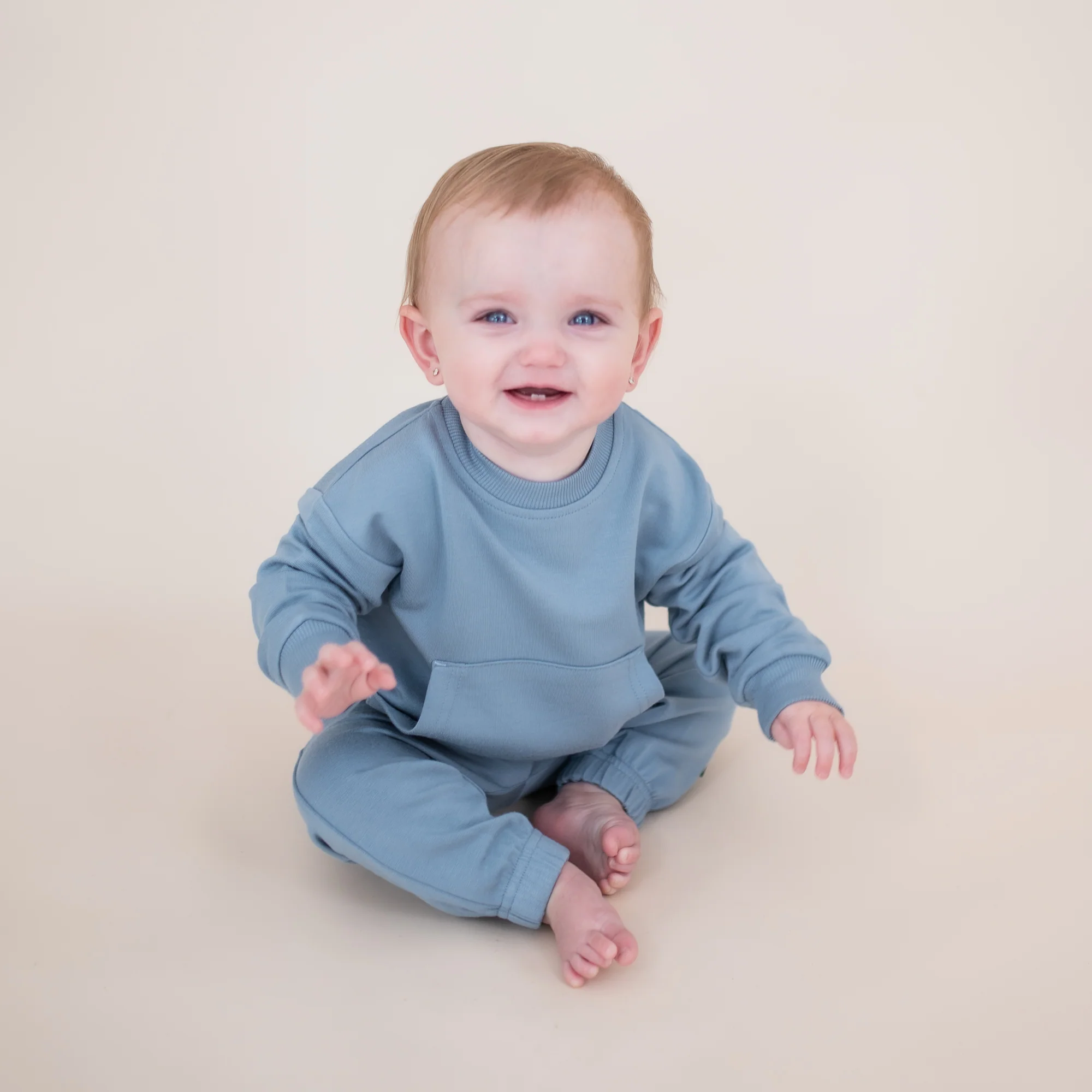 French Terry Jogger Set in Slate - Image 5