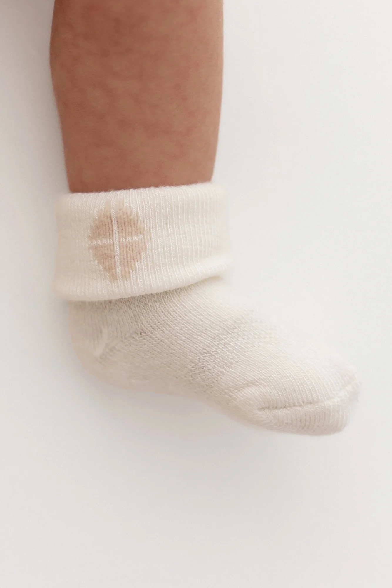 Baby 3-Pack Socks in Cloud - Image 3