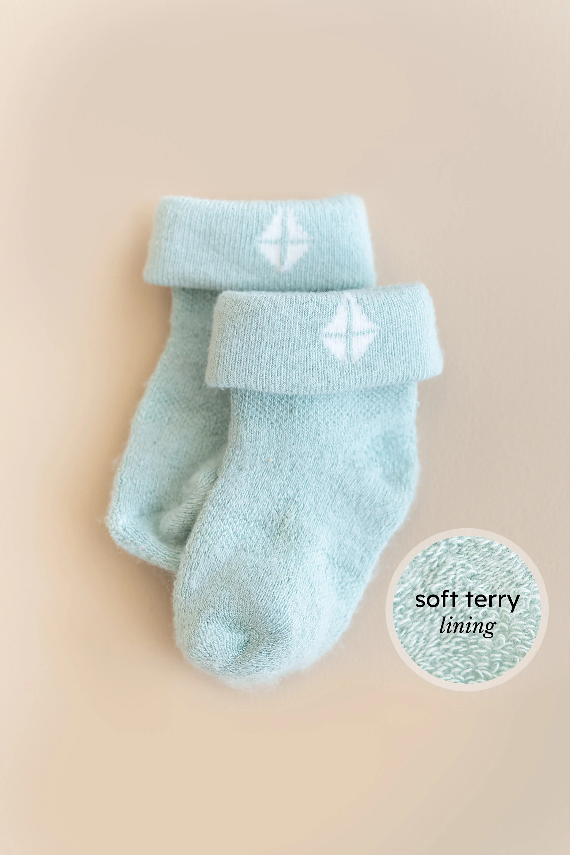 Baby 3-Pack Socks in Neutral - Image 2
