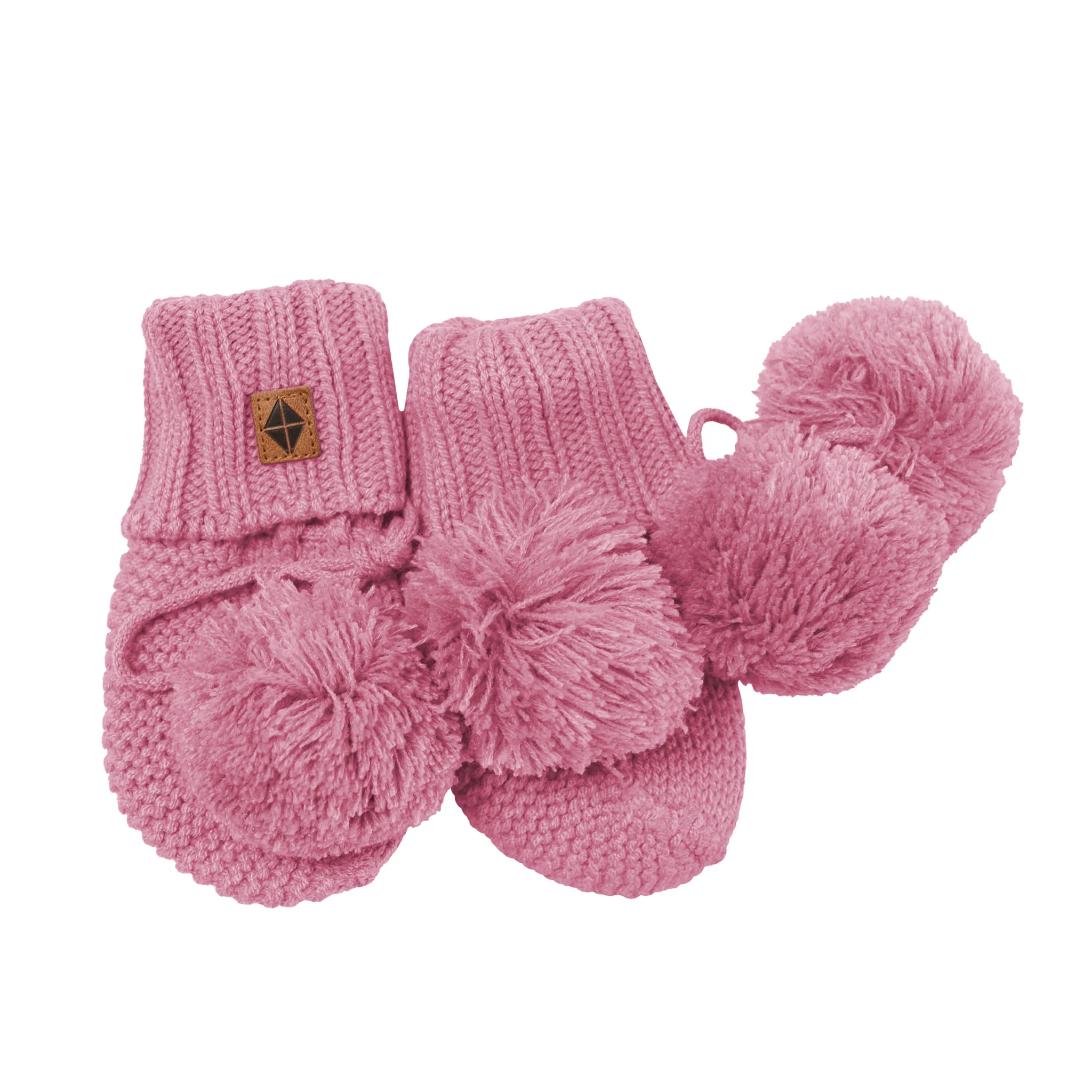 Knit Booties in Apple Blossom - Image 2