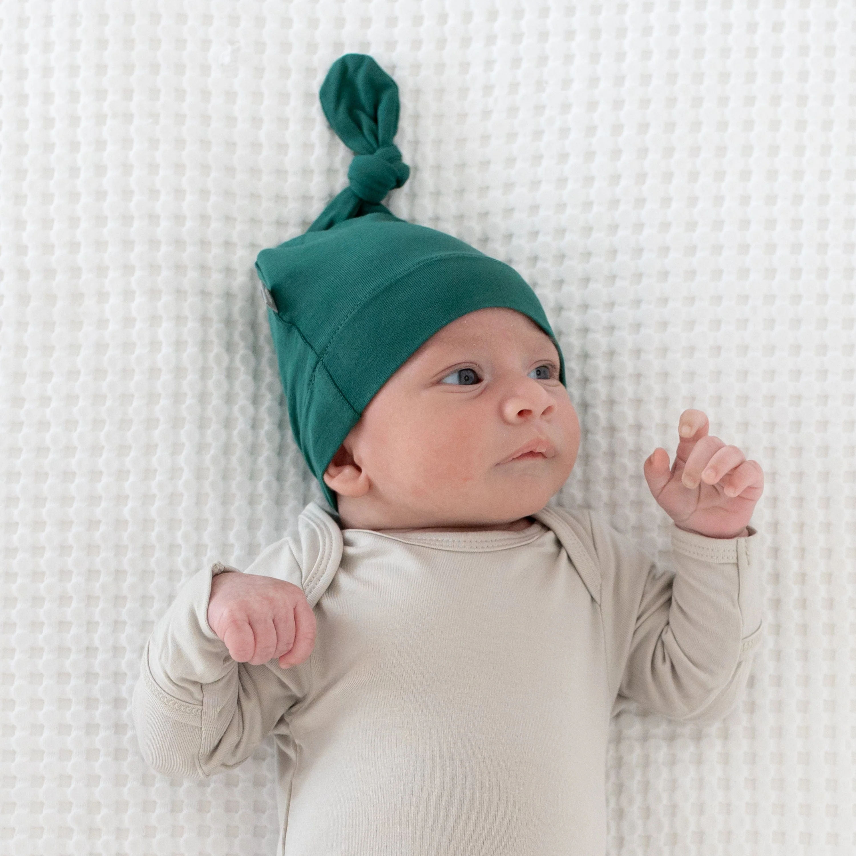 Knotted Cap in Emerald - Image 3