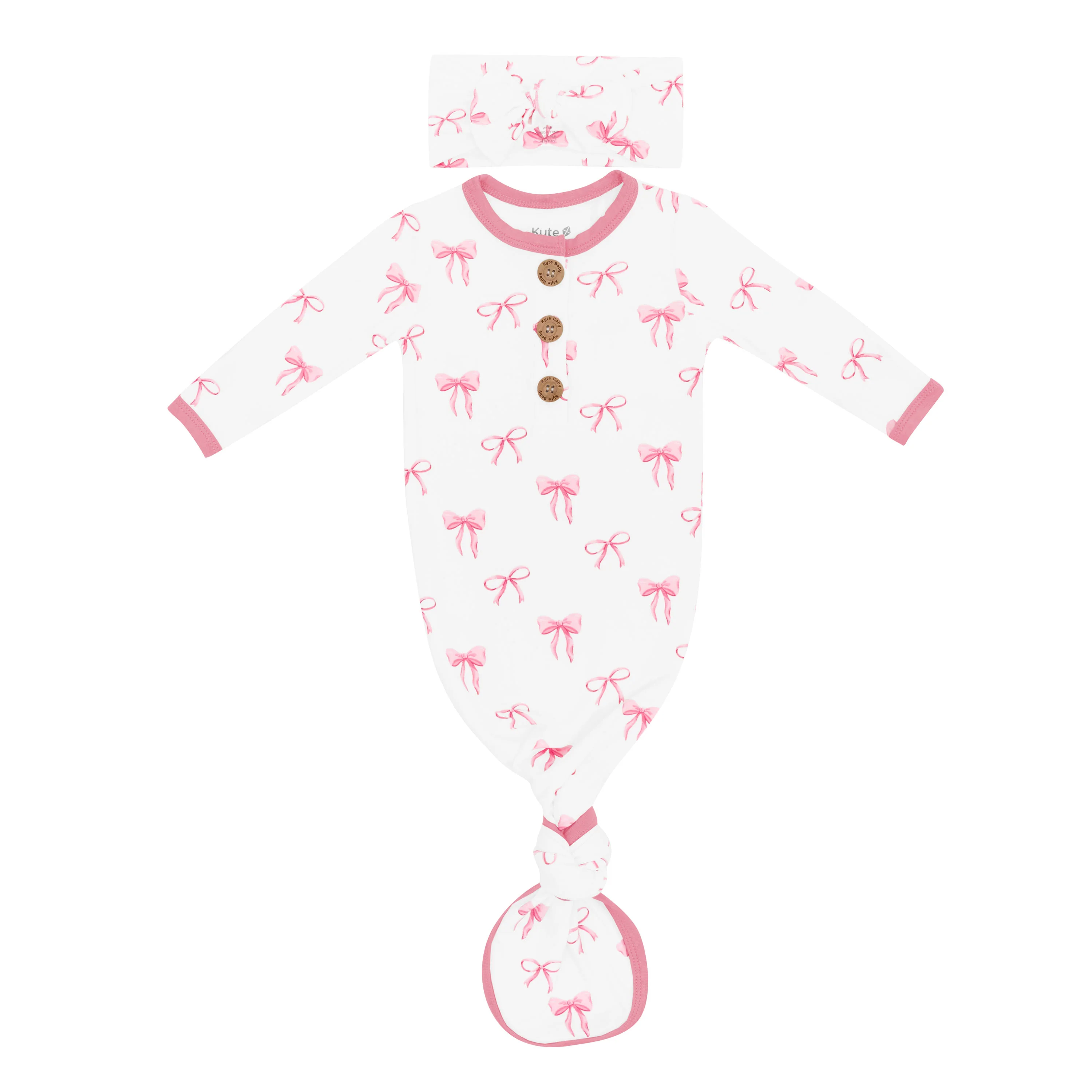 Knotted Gown with Bow Set in Bow - Image 2