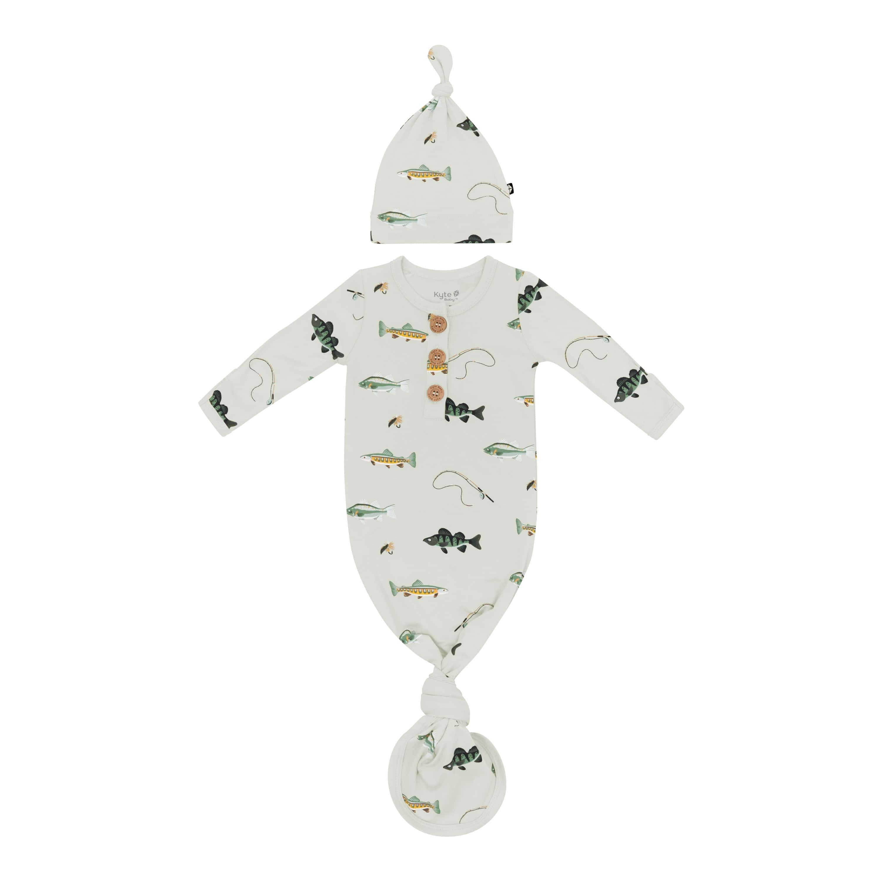 Knotted Gown with Hat Set in Fishing - Image 2