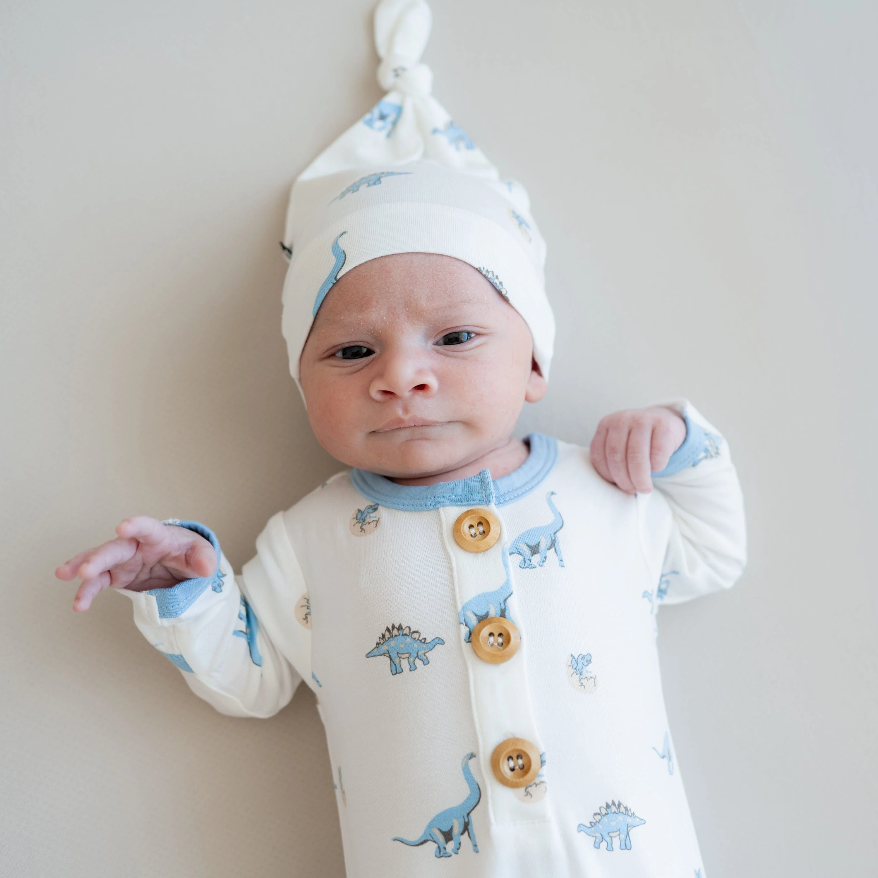 Knotted Gown with Hat Set in Jurassic - Image 3